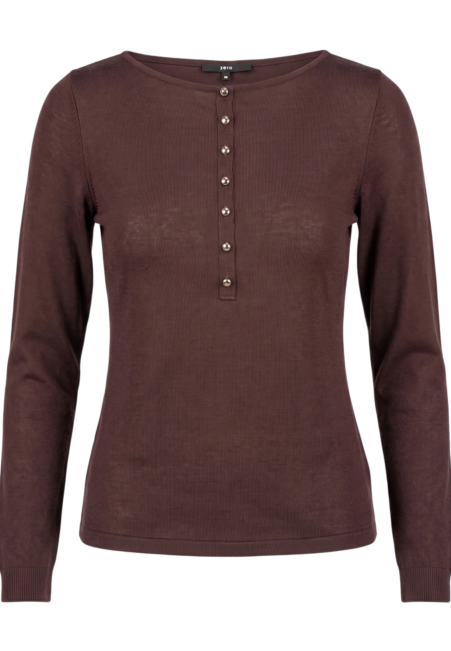 Zero Kurzarmshirt »Damen mit Knopfleiste« 1 Material