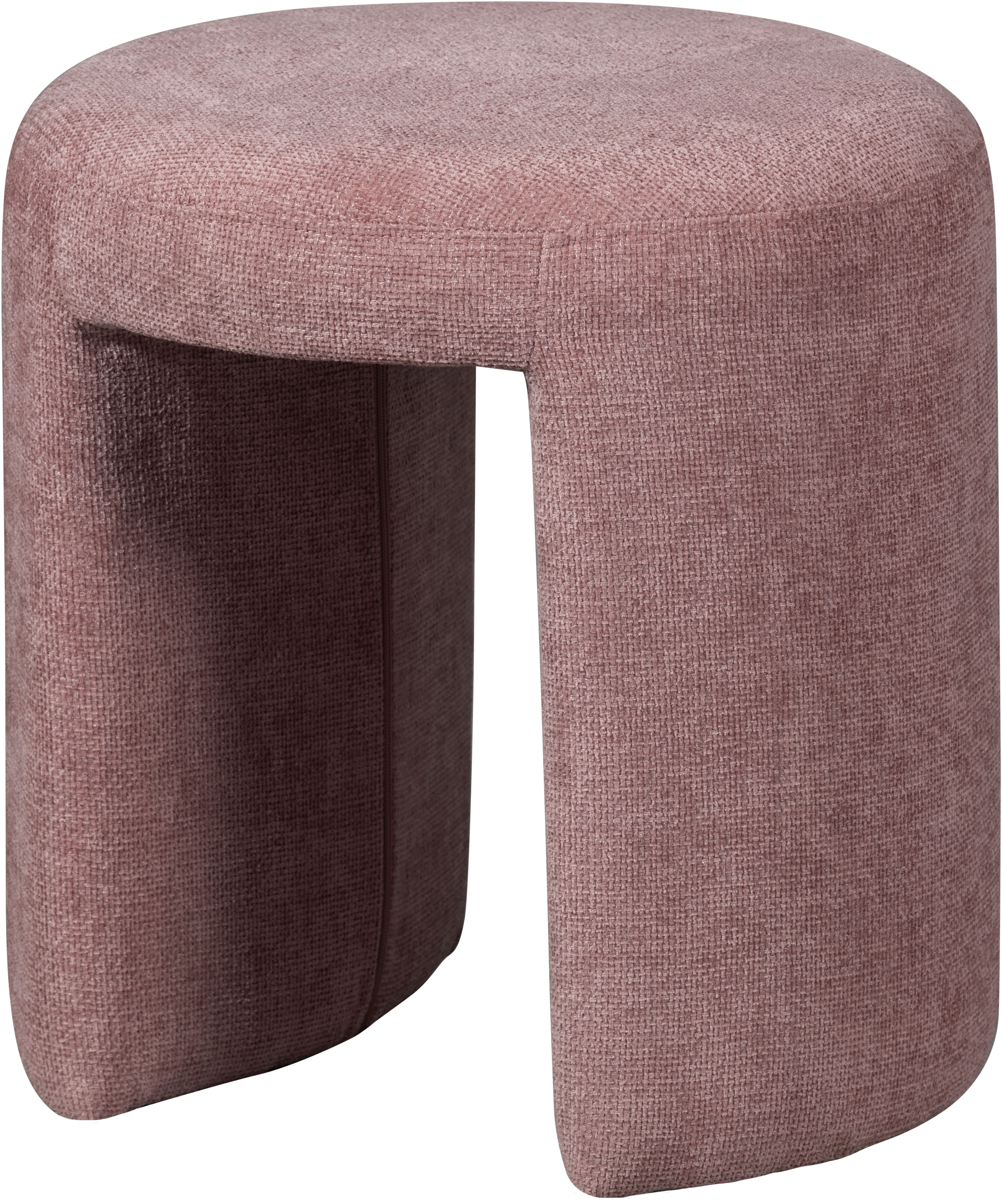 WOOOD Sitzhocker "Charlie kompakte Form, vollständig gepolstertes B 45 x T 45 x H 47 cm" Sehr hohe Verschleißfestigkeit, Tragkraft 100 kg, mittlere Sitzhöhe
