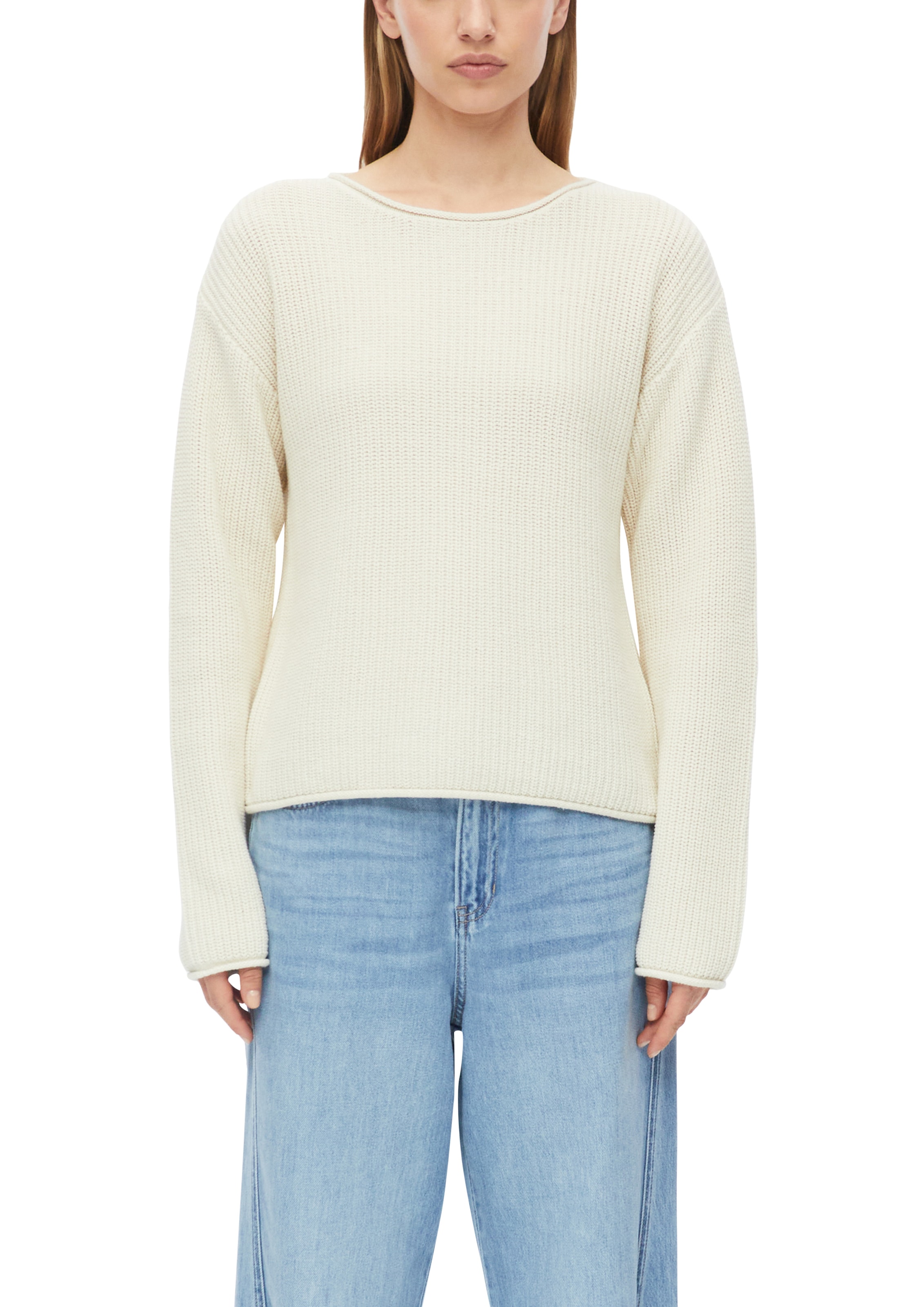 s.Oliver Strickpullover mit Rundhals und Rollkanten