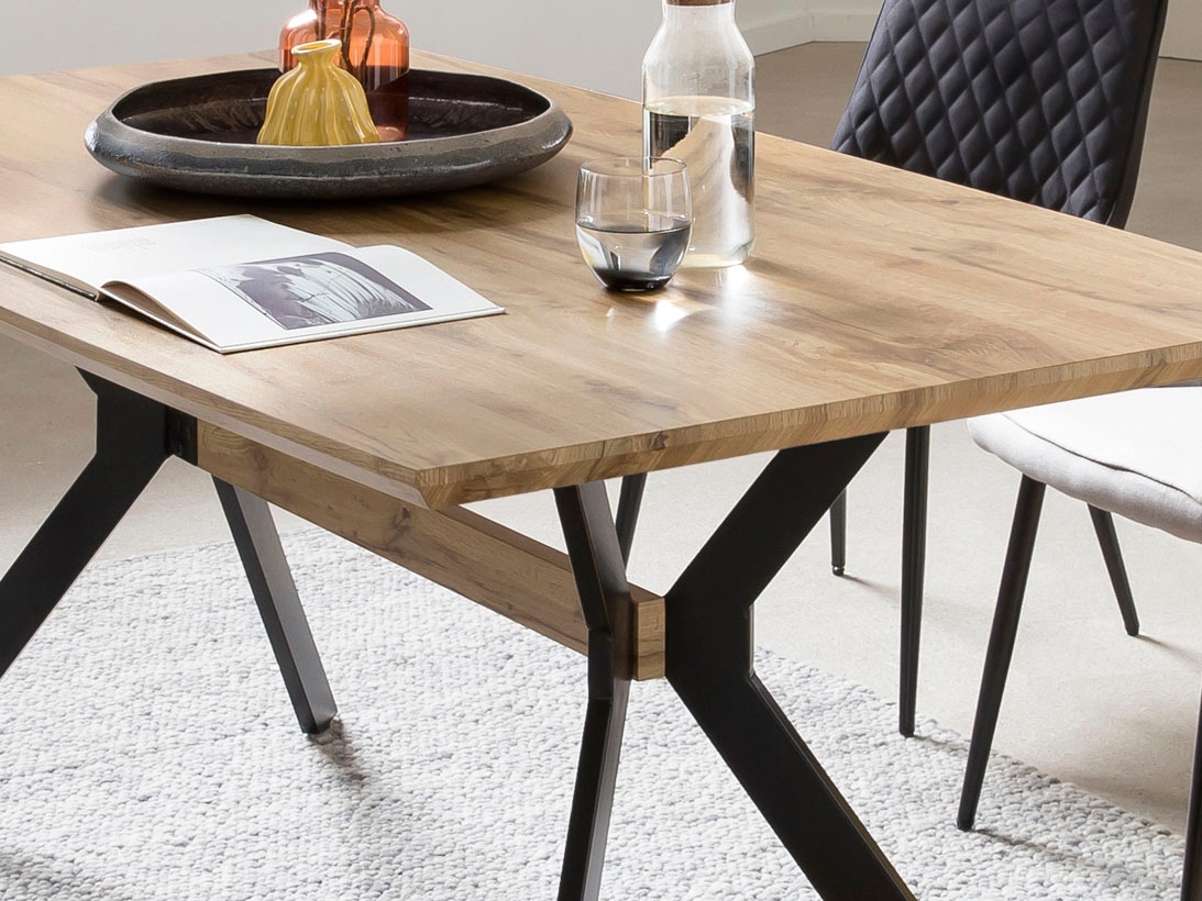 Home affaire Esstisch »Aage«, Eiche-Dekor, Breite 160 cm