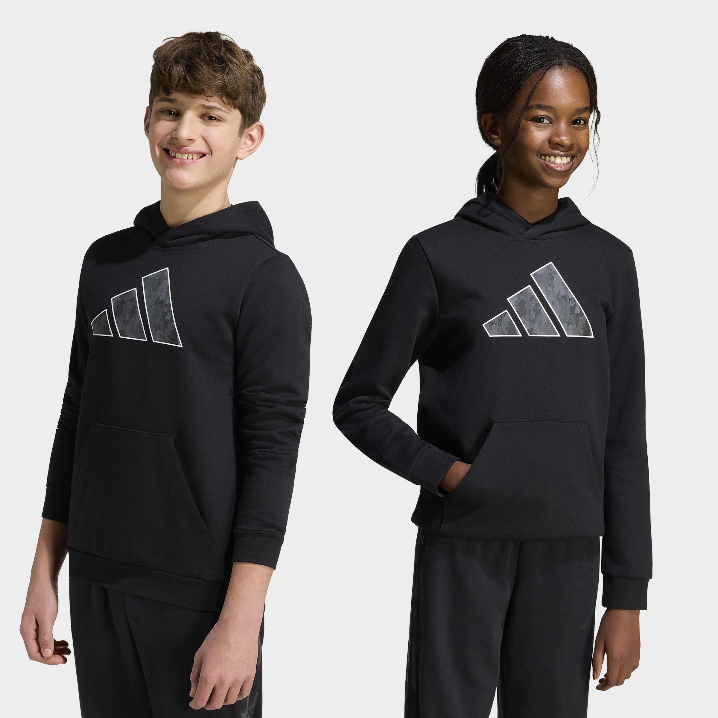 adidas Sportswear Kapuzensweatshirt "J CAMO HD", für Kinder, mit Kapuze, Rundhalsausschnitt, normale Länge