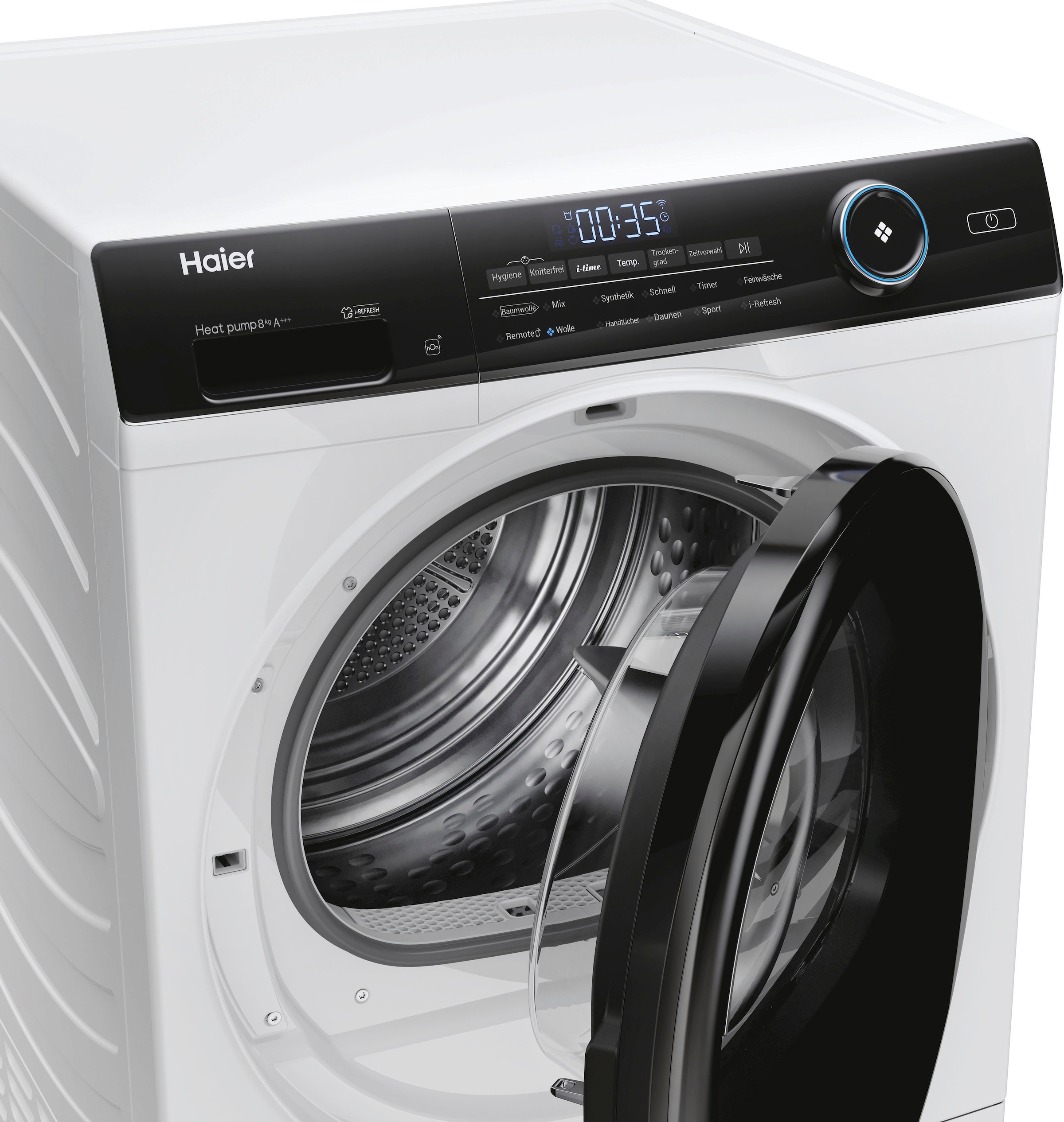 Haier Wärmepumpentrockner »HD81-A3959E-DE«, 8 kg, i-Refresh für eine schonende Auffrischung der Wäsche