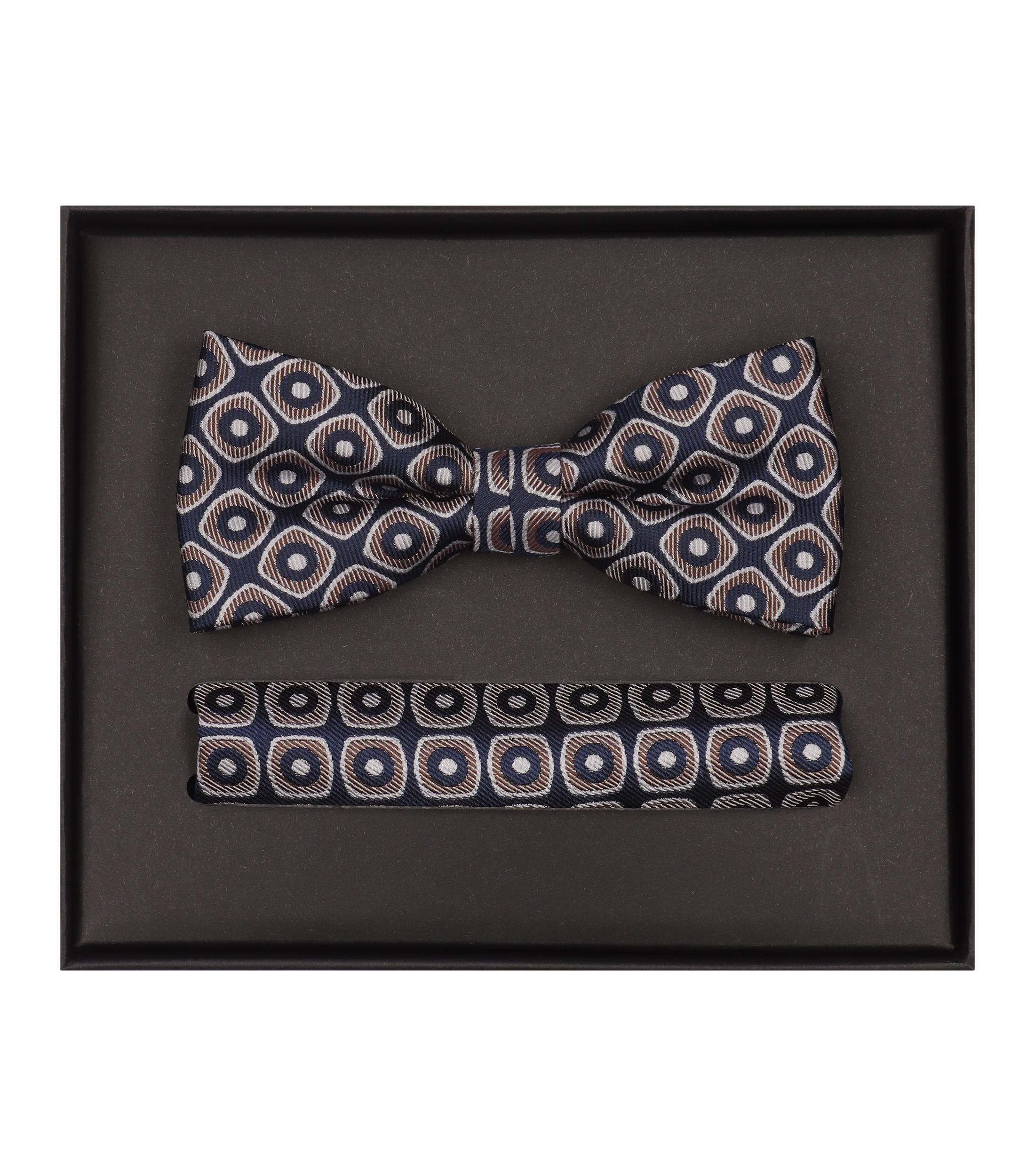 VENTI Herren Fliege "VENTI Accessoires gemustert", braun, 100% Seide, Fliegen