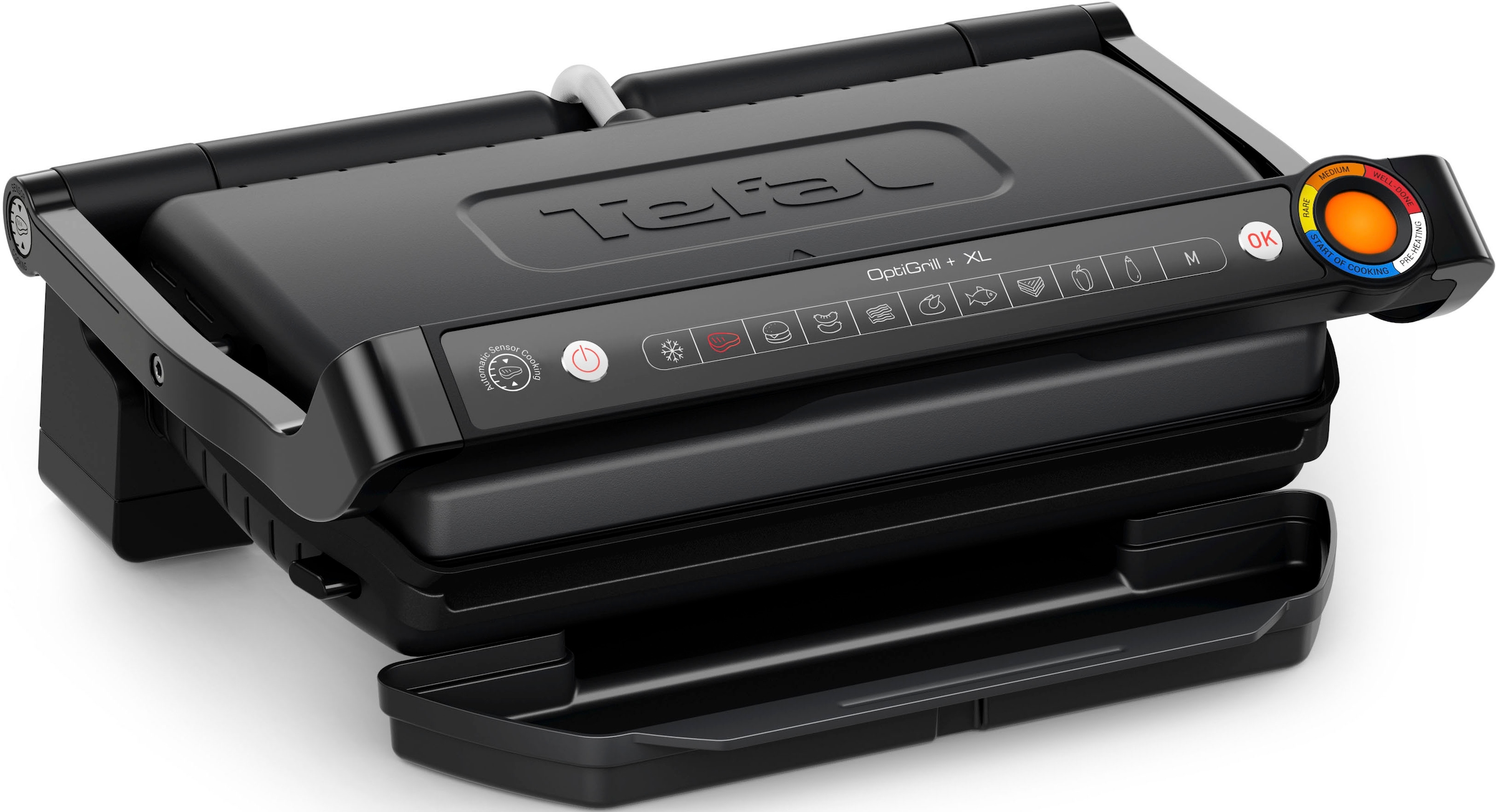 Tefal Kontaktgrill »GC7278 OptiGrill+ XL«, 2180 W, erneuerte Kochstufenanzeige, 9 Automatikprogramme + manuelles Programm