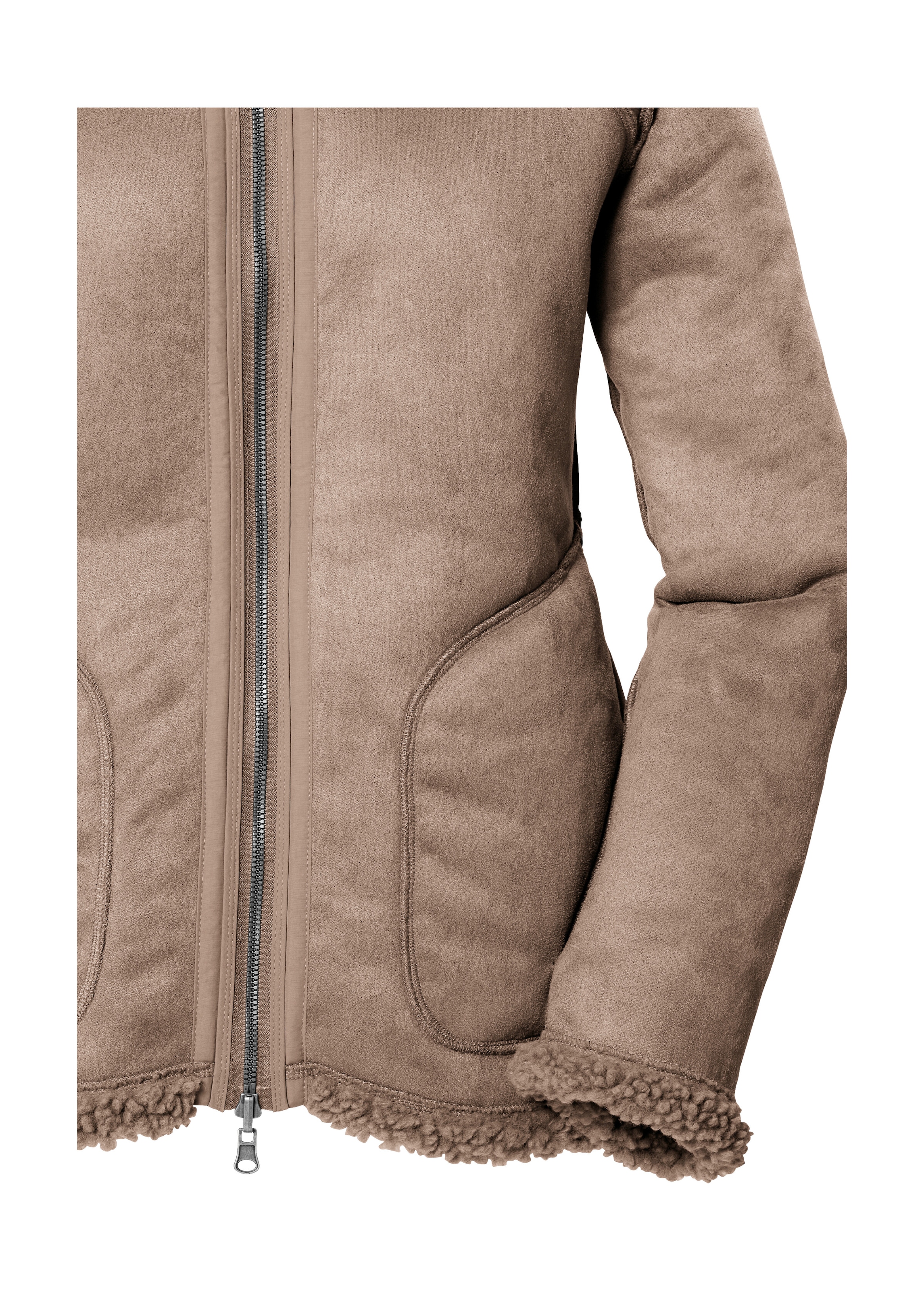 G.I.G.A. DX by killtec Wendejacke »GW 62 WMN JCKT«, Wendbare Damenjacke in Wildlederoptik, warm, mit 4 Taschen