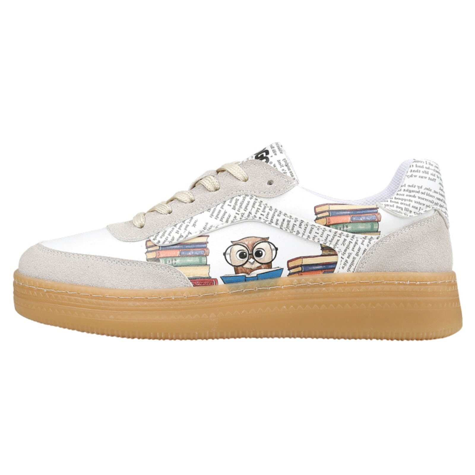DOGO Sneaker "Monet Low-Top Sneaker The Wise Owl Damen Sneaker" Handgefertigt