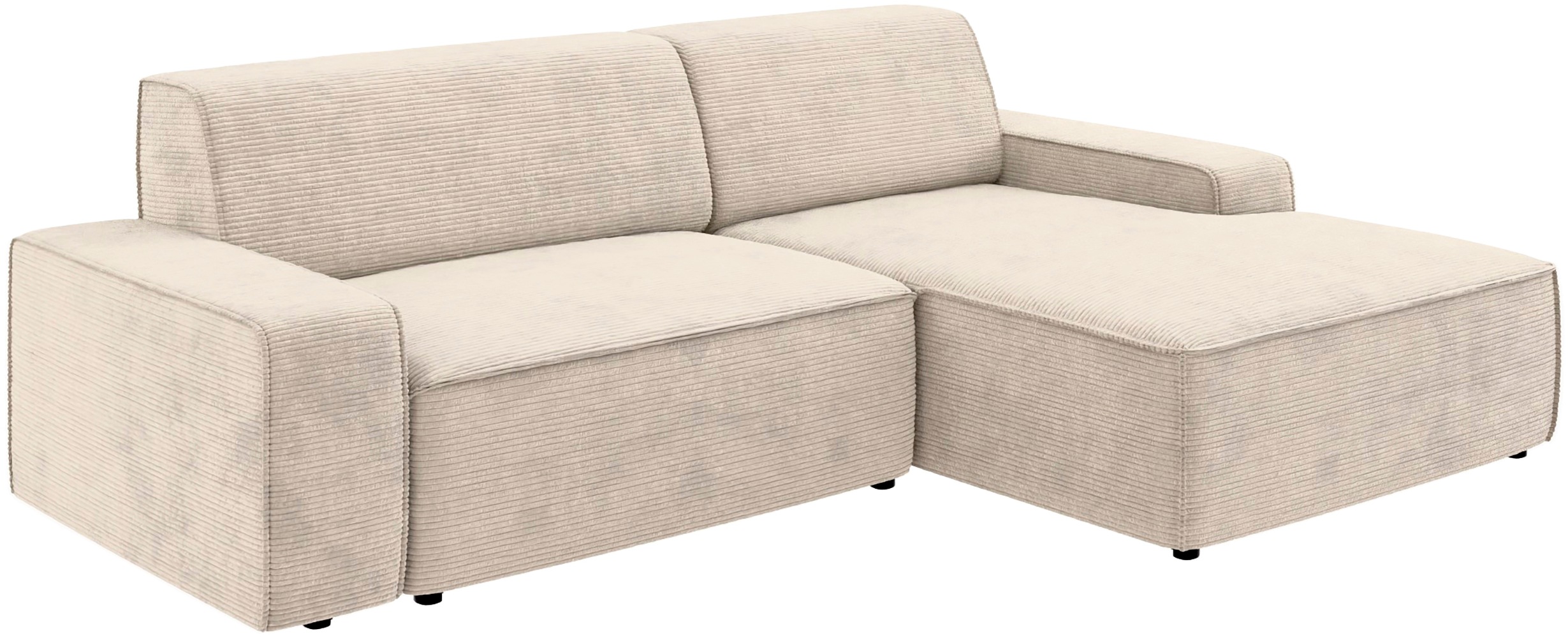 Thumbnail - TRENDMANUFAKTUR Ecksofa "Graz, wahlweise mit Sitzvorschub und Bettkasten, L-Form, Breite 246 cm" in Cord-, haustierfreun...