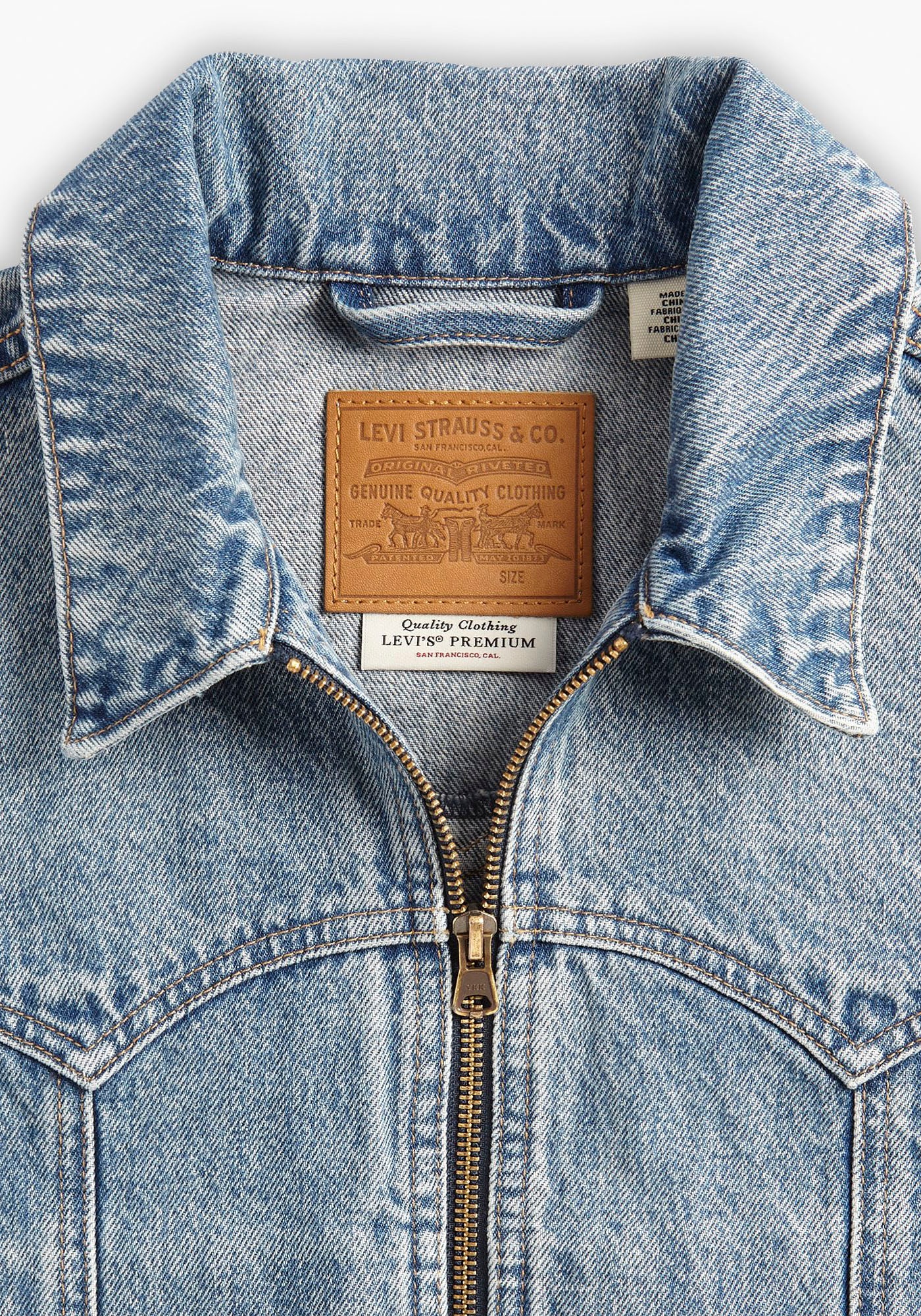Levi's® Jeansjacke »ZIP SLIM TRUCKER DARK« für kaufen | BAUR