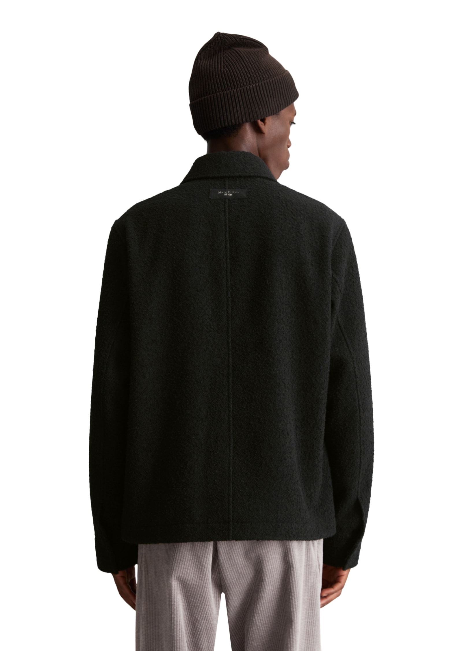 Marc O'Polo DENIM Wolljacke regular aus weichem Bouclé mit Recycling-Anteil