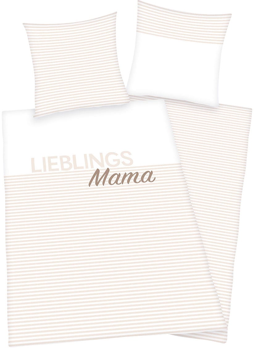 Herding Young Collection Wendebettwäsche "Lieblingsmama" 2 Stk. günstig online kaufen