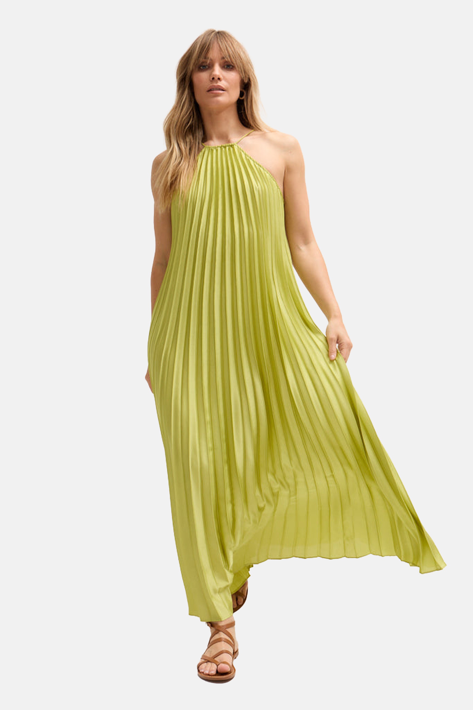 Lily and Lionel Midikleid »Philomena Halter Neck Pleated Maxi Dress Damen«