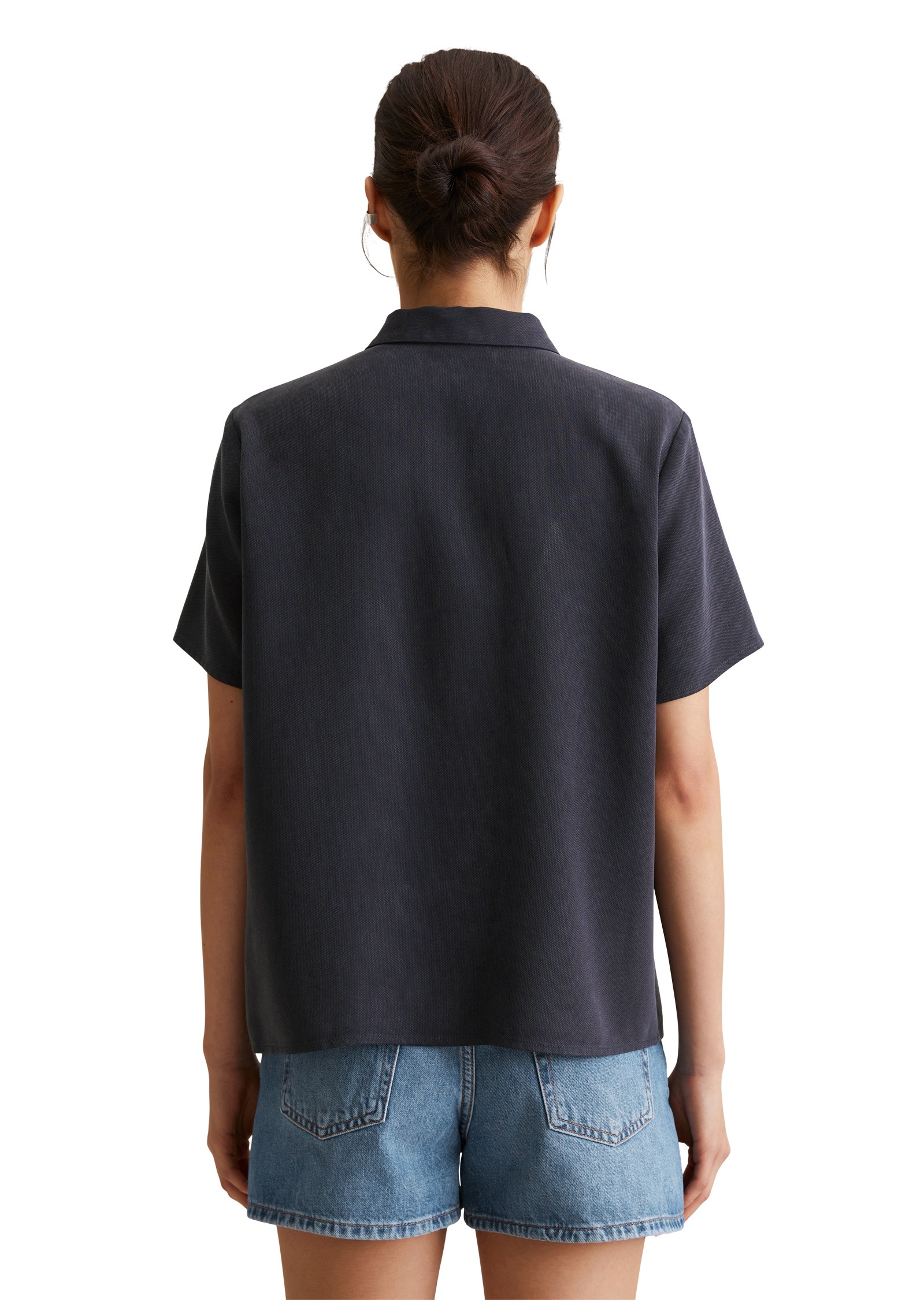 Marc O'Polo DENIM Kurzarmbluse »aus TENCEL™ Lyocell«