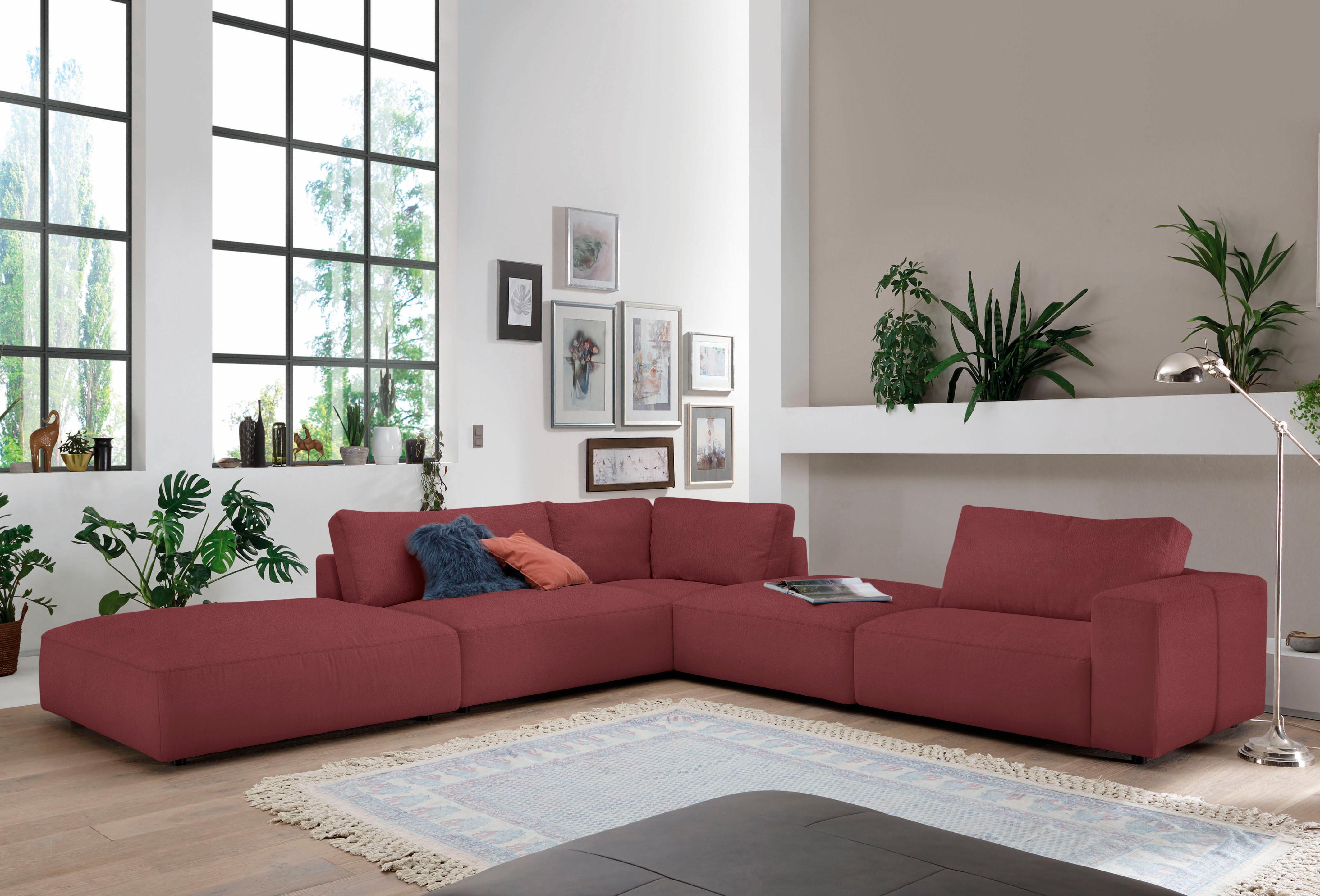 Musterring Ecksofa "LUCIA L-Form" in vielen Qualitäten und 4 verschieden Nähten