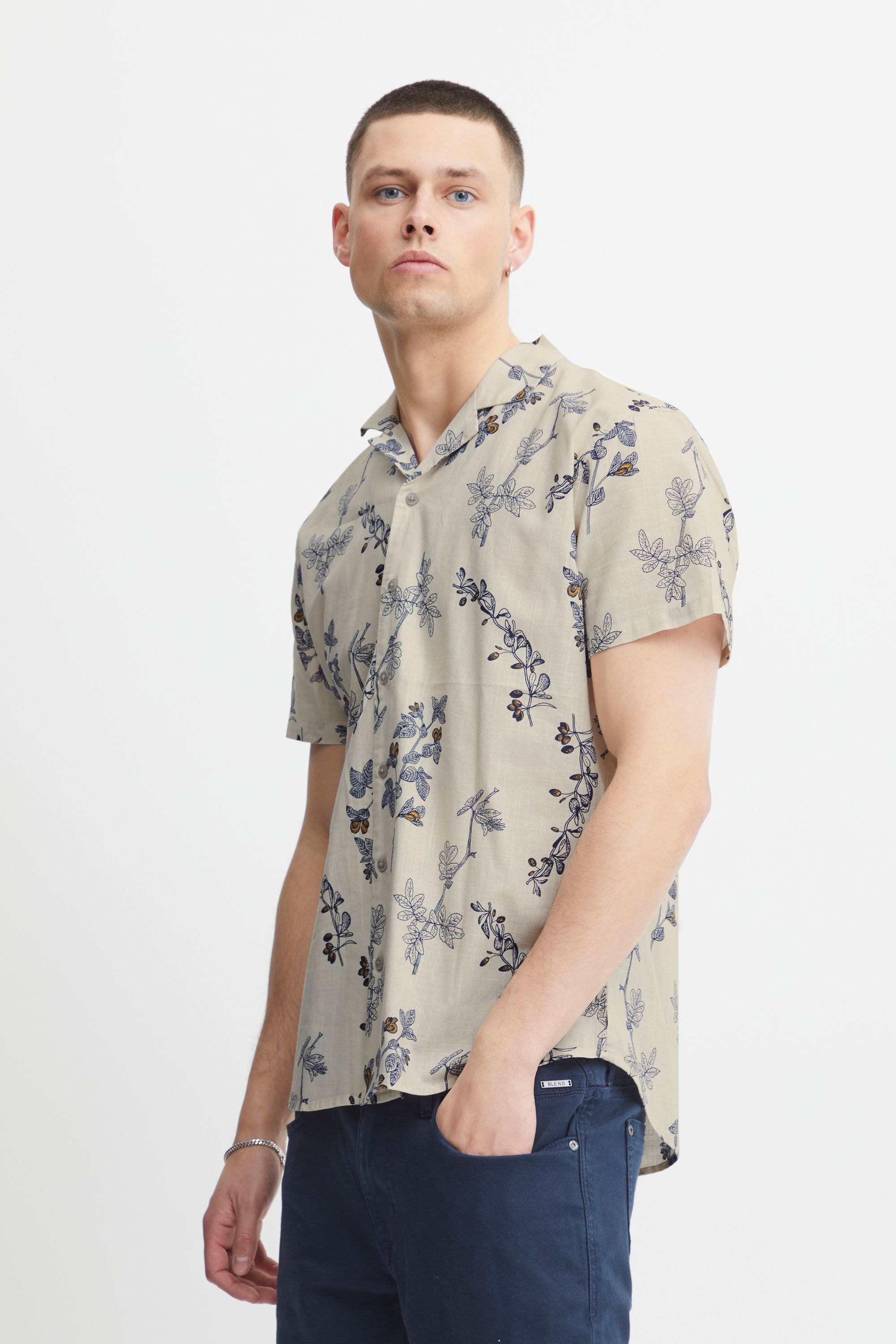 Blend Kurzarmhemd "BHShirt", Stilvolles Hemd mit kurzen Ärmeln günstig online kaufen