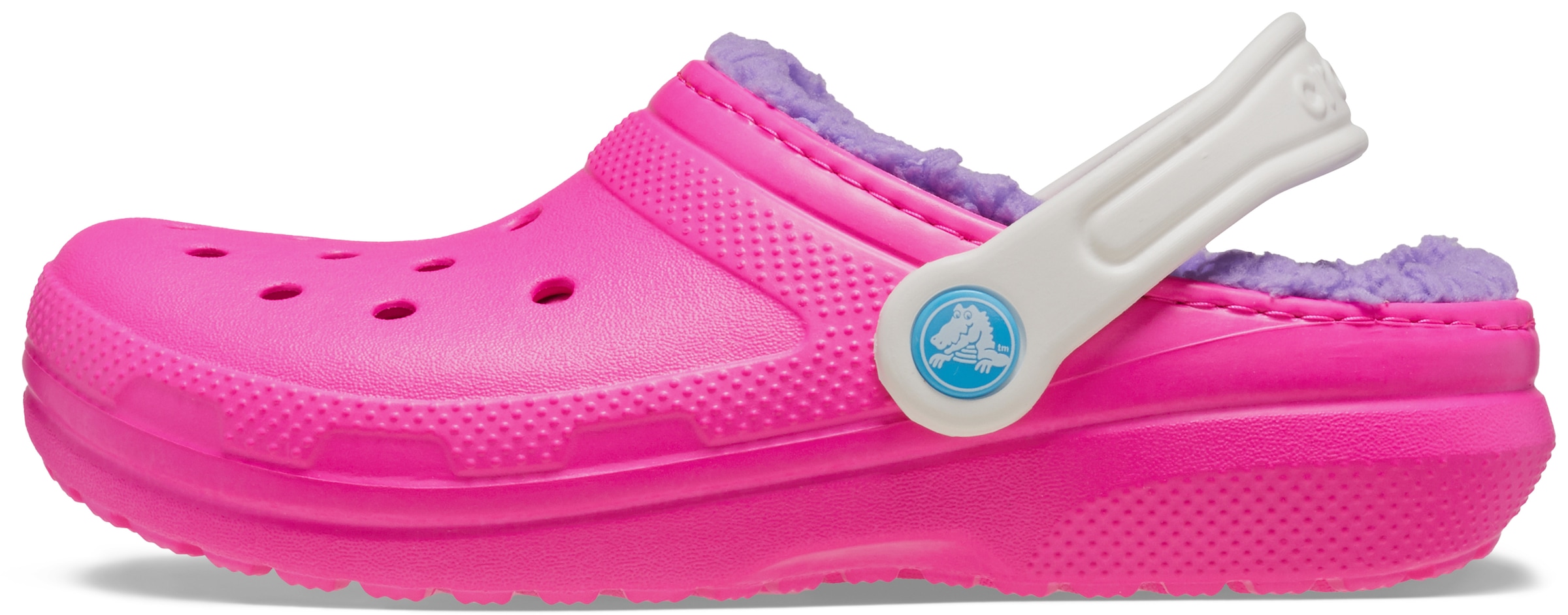 Crocs Hausschuh »Classic Lined Clog K«, Winterschuh, Pantoffel, Hausschuh mit schwenkbarem Fersenriemen