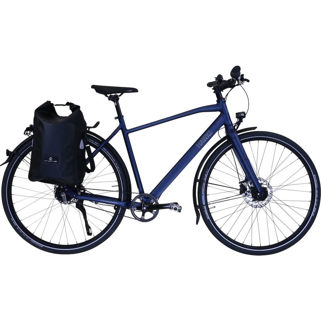 HAWK Bikes Trekkingrad »HAWK Trekking Gent Super Deluxe Plus Ocean Blue«, 8 Gang, Shimano, Nexus Schaltwerk