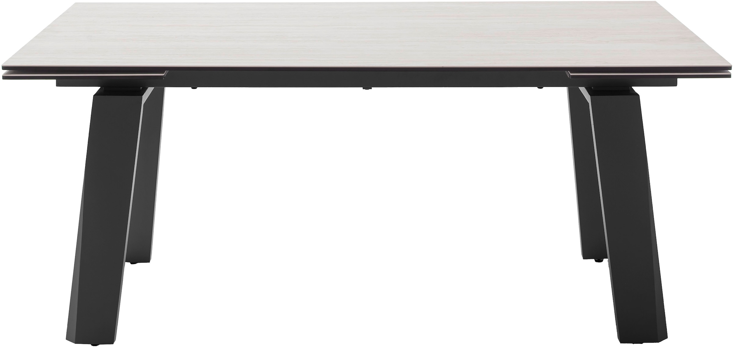 MCA furniture Esstisch »Kalamata« 1 Stk. tlg. Auszugstisch, Stirnauszug, Metallgestell, Keramik, Sicherheitsglas