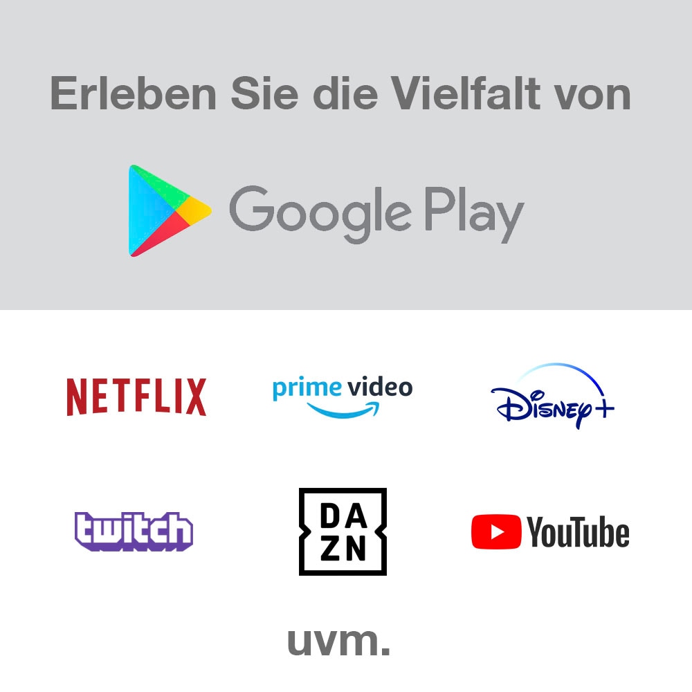 JVC LED-Fernseher, 126 cm/50 Zoll, 4K Ultra HD, Android TV-Smart-TV