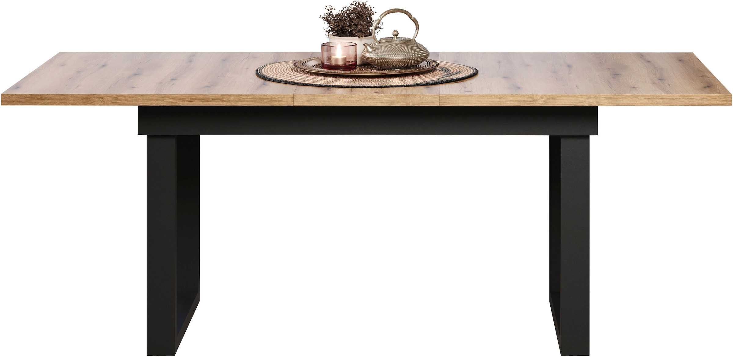 Home affaire Esstisch »Valencia« 1 Stk. tlg. Synchroauszug; Metallkufen, ausziehbar auf 200 cm