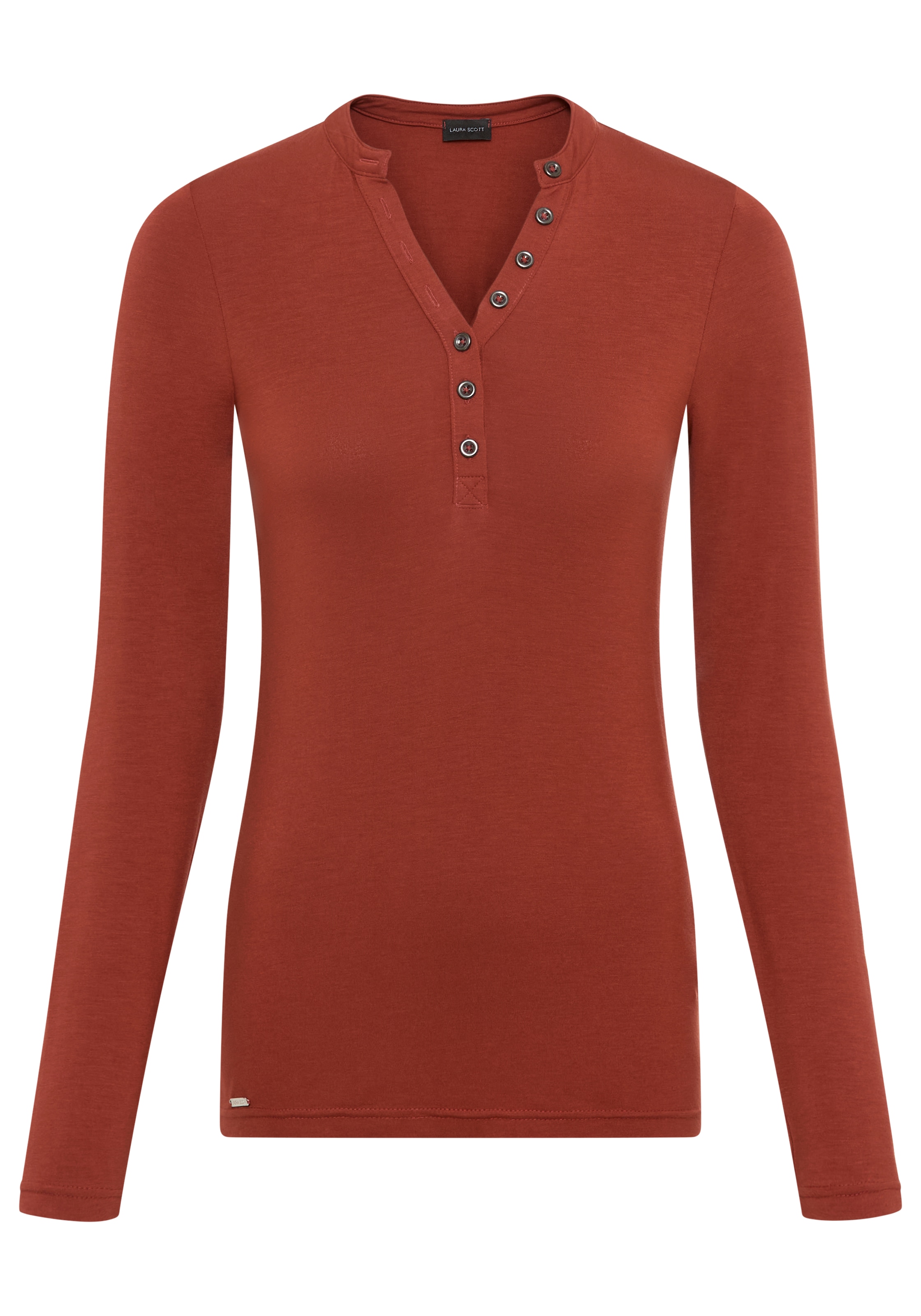 Laura Scott Longsleeve, mit Knopfleiste - NEUE KOLLEKTION