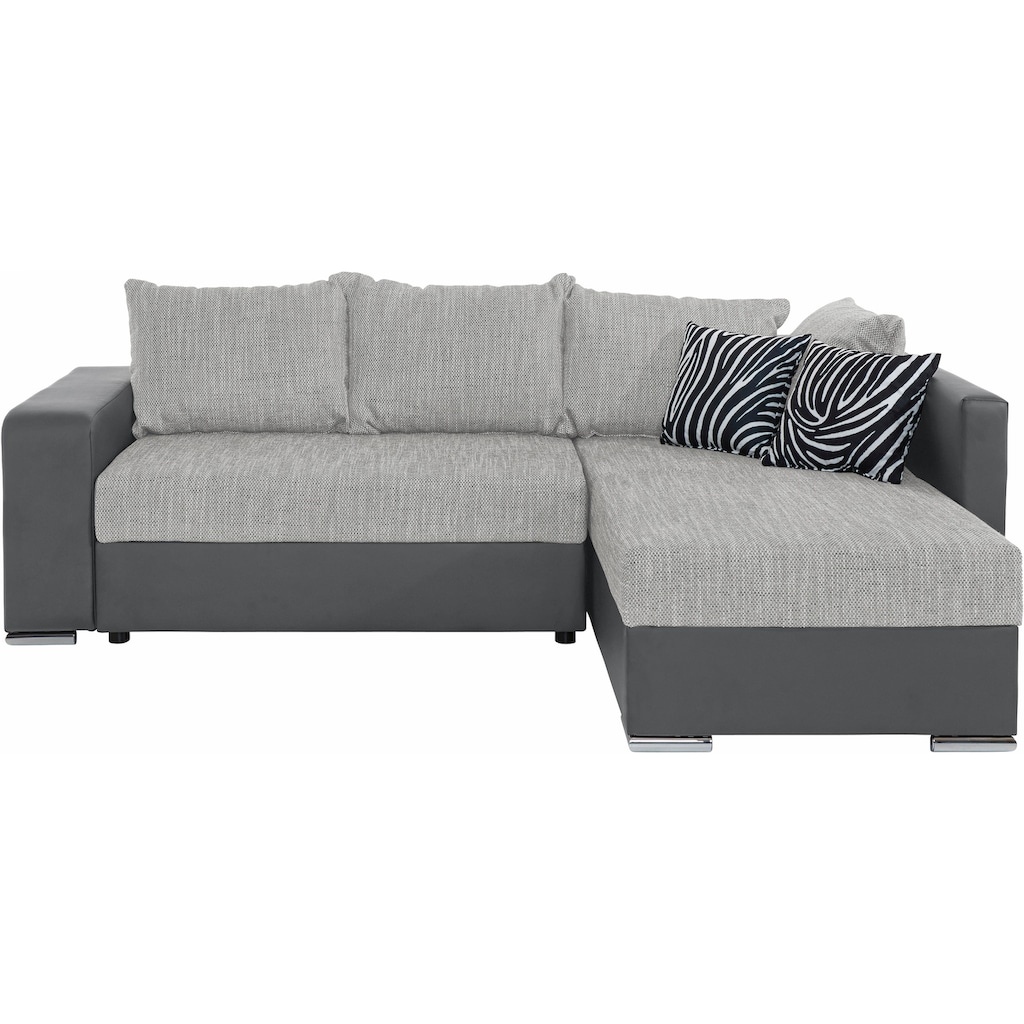 COLLECTION AB Ecksofa »John«, mit Bettfunktion, wahlweise mit Federkern