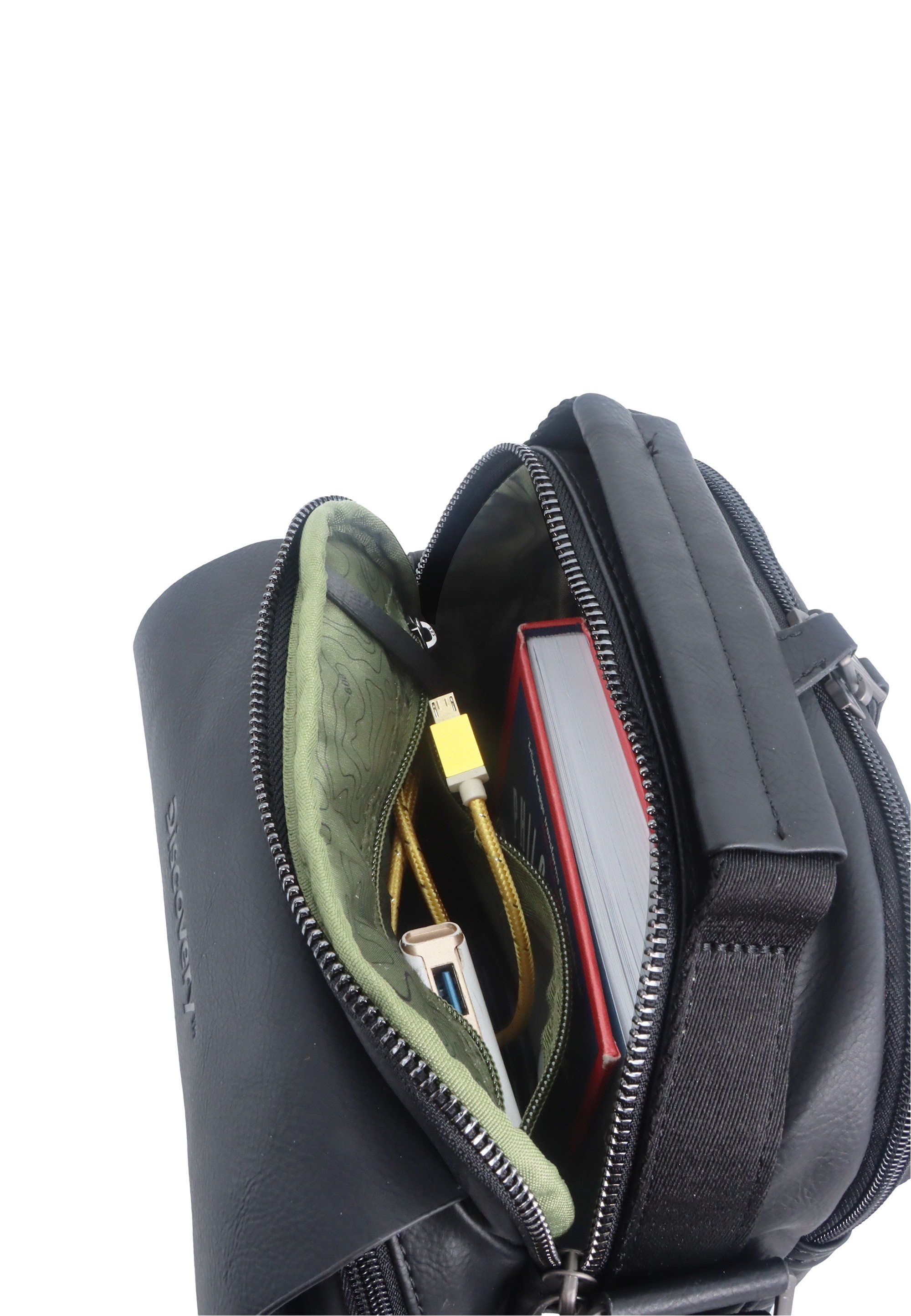 Discovery Schultertasche »Heritage«, Polyurethane material