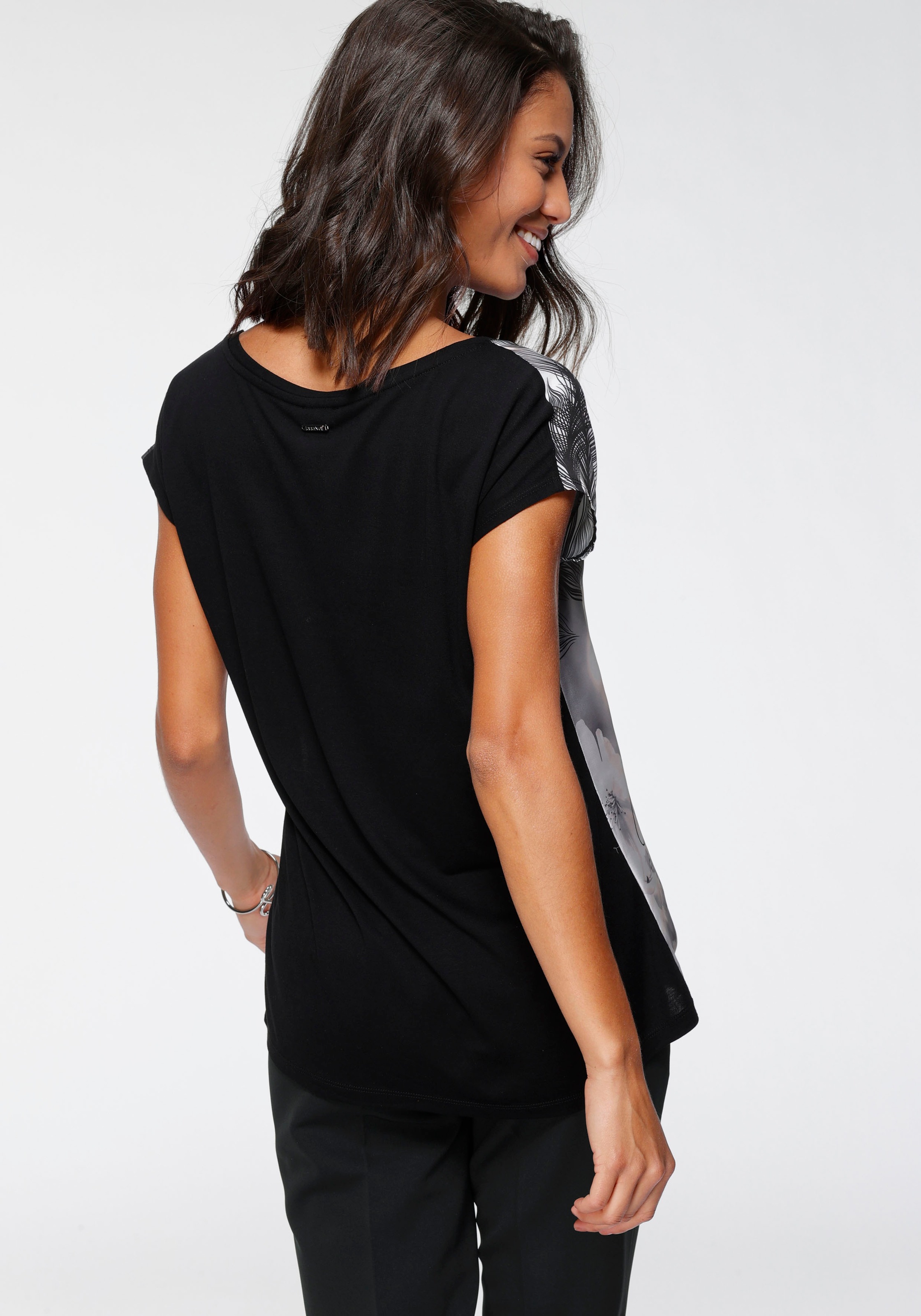 Laura Scott Shirtbluse, in modischem Materialmix - NEUE FARBEN günstig online kaufen