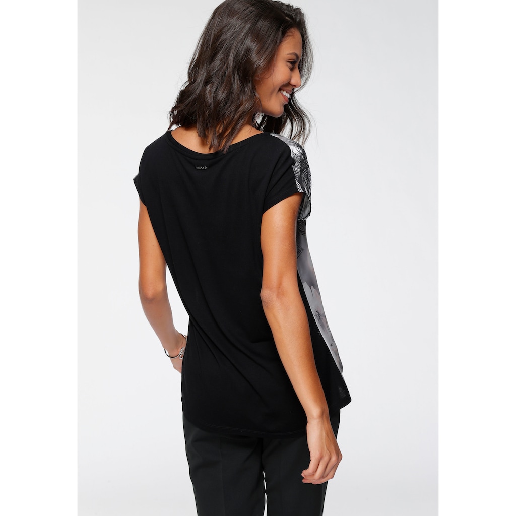 Laura Scott Shirtbluse, in modischem Materialmix