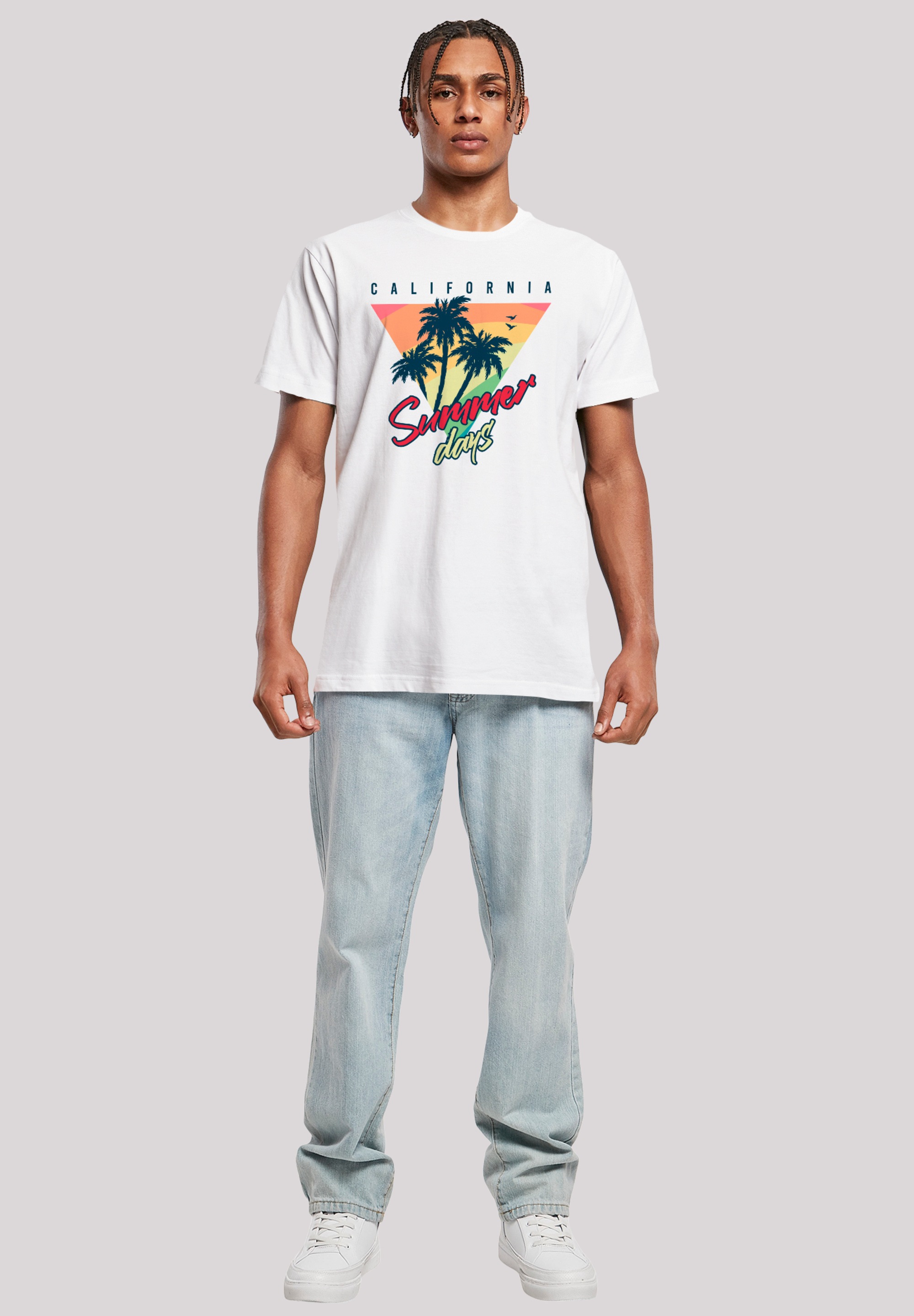 F4NT4STIC T-Shirt »California Palmen Retro«, Premium Qualität