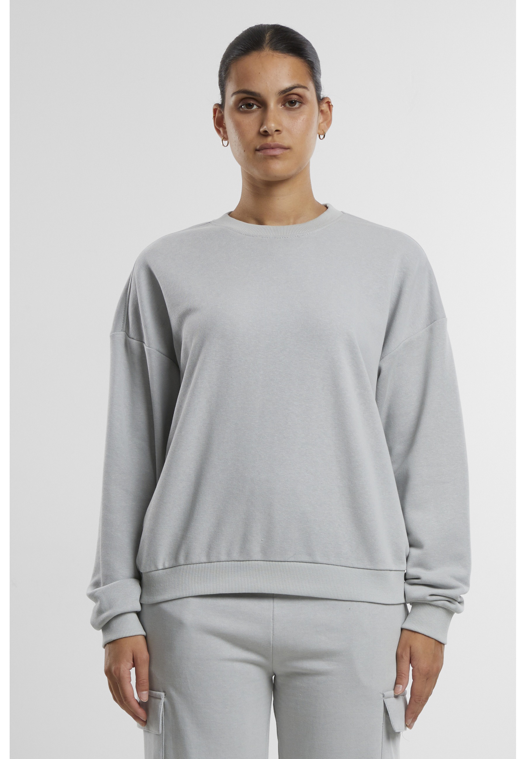 URBAN CLASSICS Sweater »Urban Classics Damen Ladies Oversized Light Terry Crewneck«
