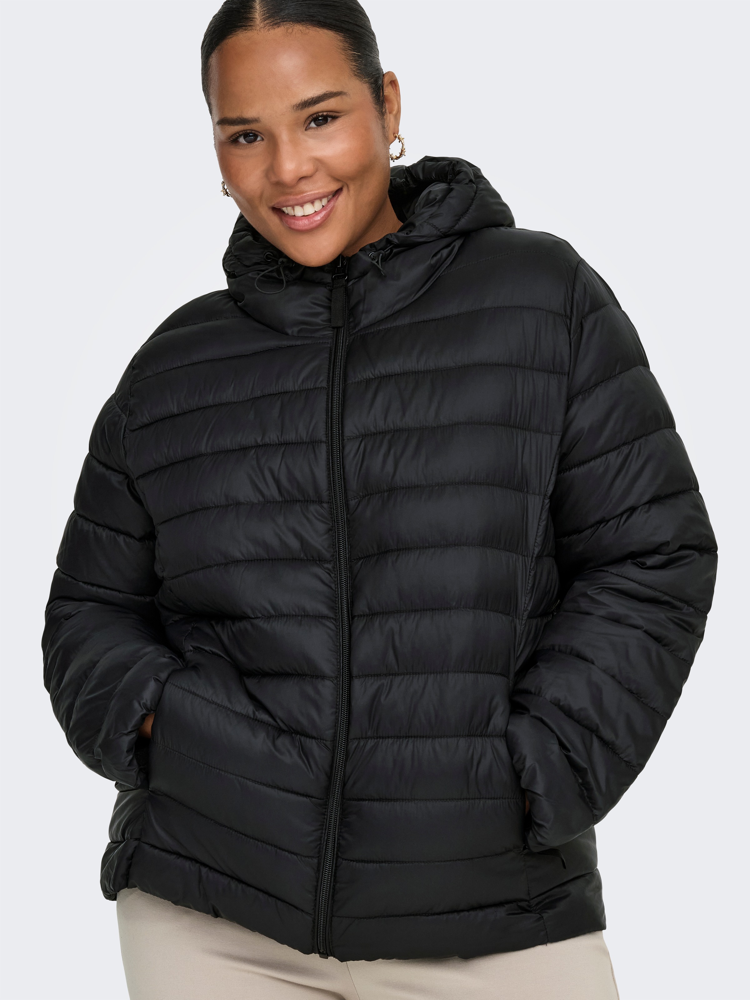 ONLY CARMAKOMA Steppjacke "CARTAHIA LW QUILTED HOOD JKT OTW NOOS" mit Kapuz günstig online kaufen