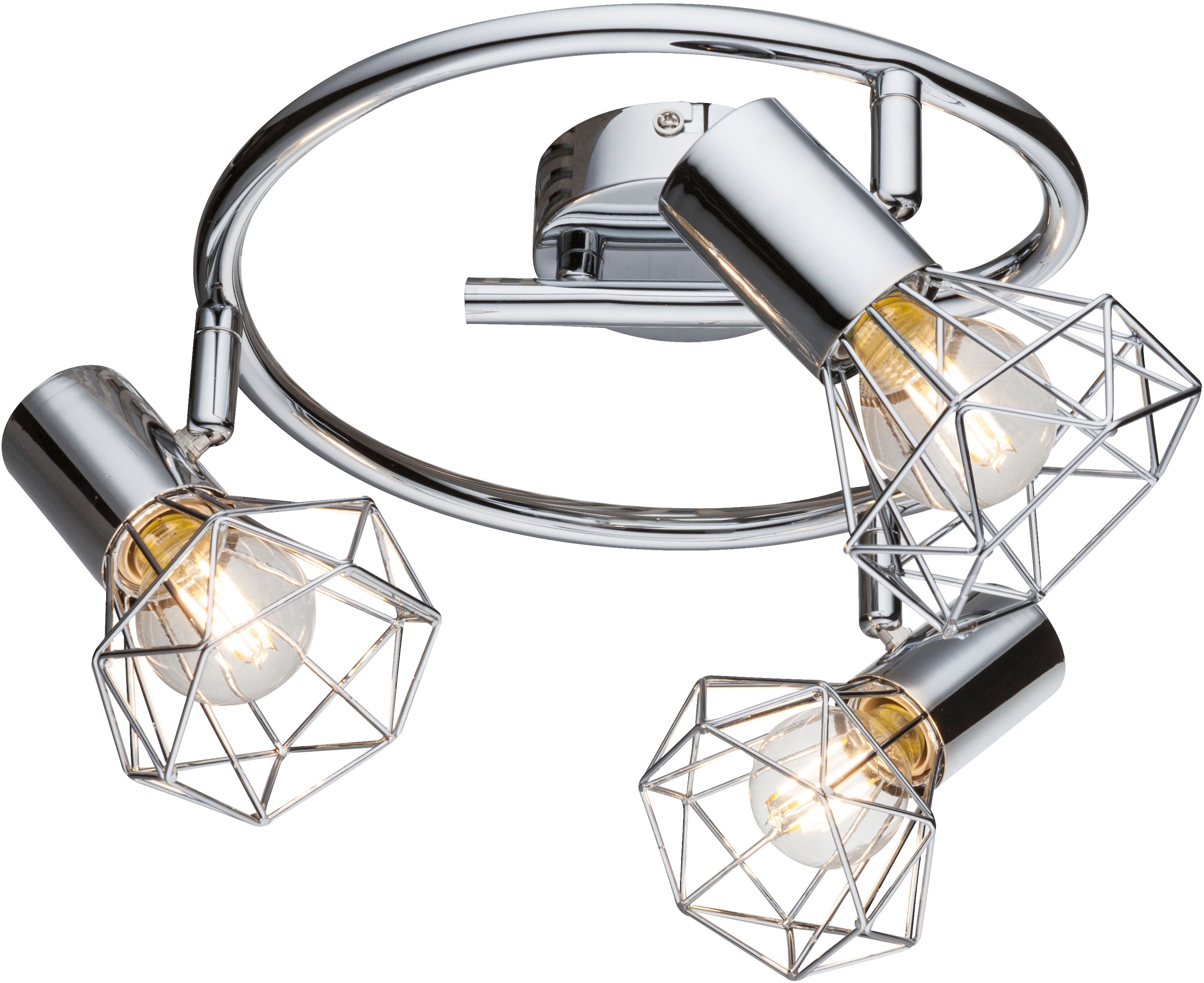 GLOBO LIGHTING Deckenstrahler »XARA I«, Leuchtmittel E14 | ohne Leuchtmittel, Deckenstrahler/Metall/Flur/Wohnzimmer/Schlafzimmer