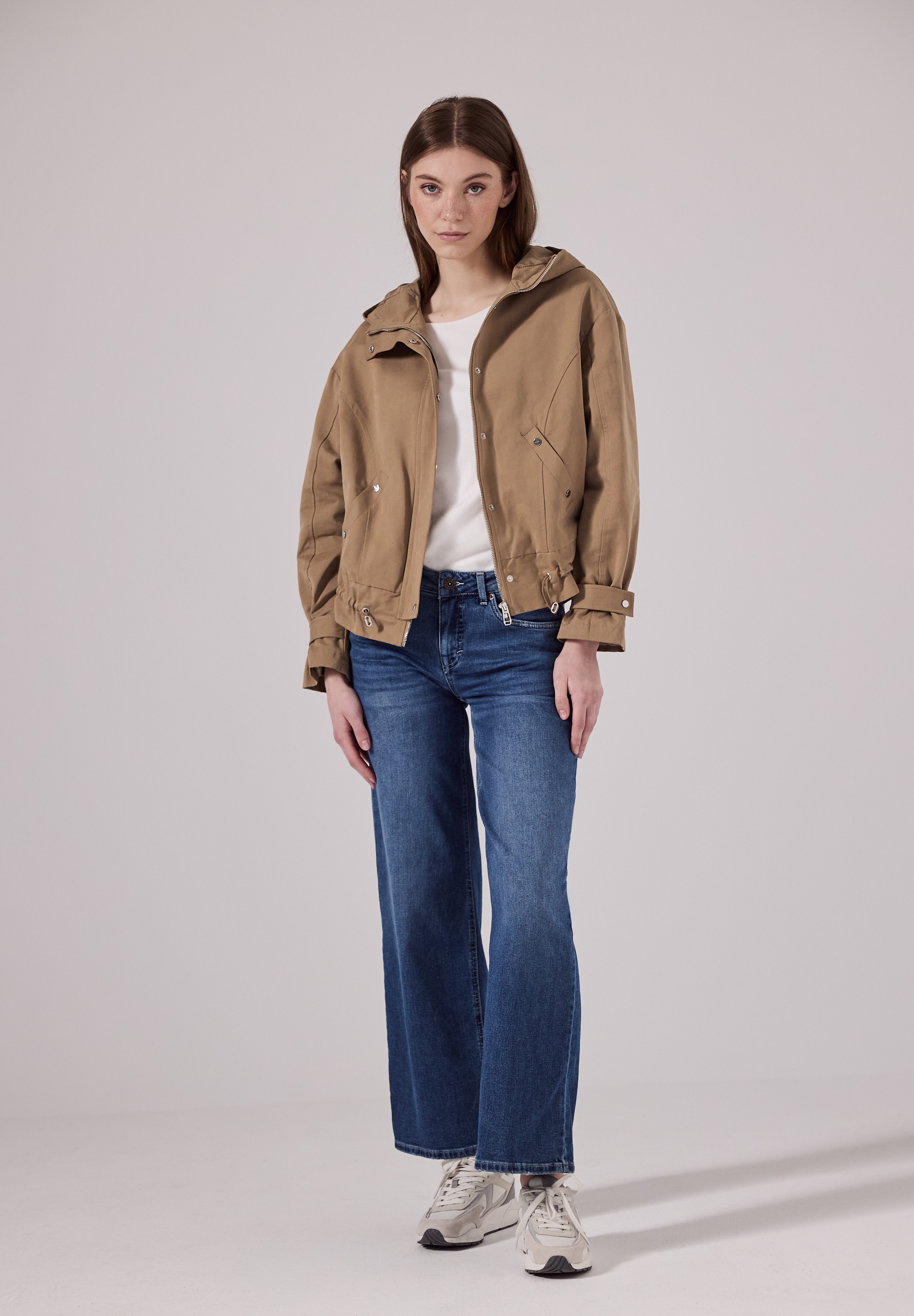 STREET ONE STUDIO Parka, mit Kapuze, mit Tunnelzug am Saum
