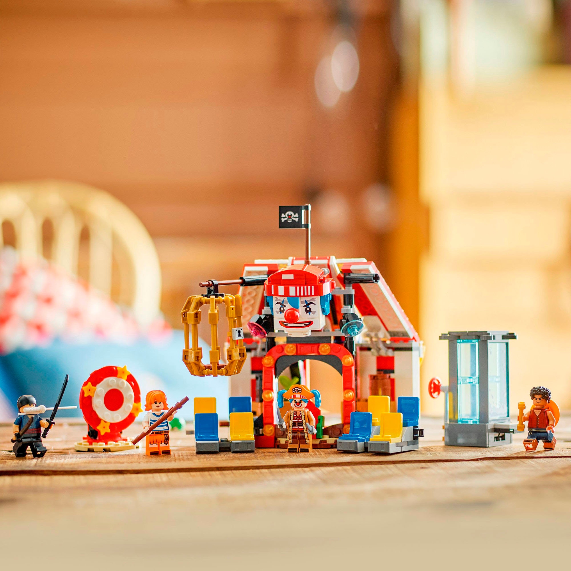 LEGO® Konstruktionsspielsteine »Zirkuszelt von Buggy dem Clown (75637), LEGO One Piece«, (573 St.), Made in Europe