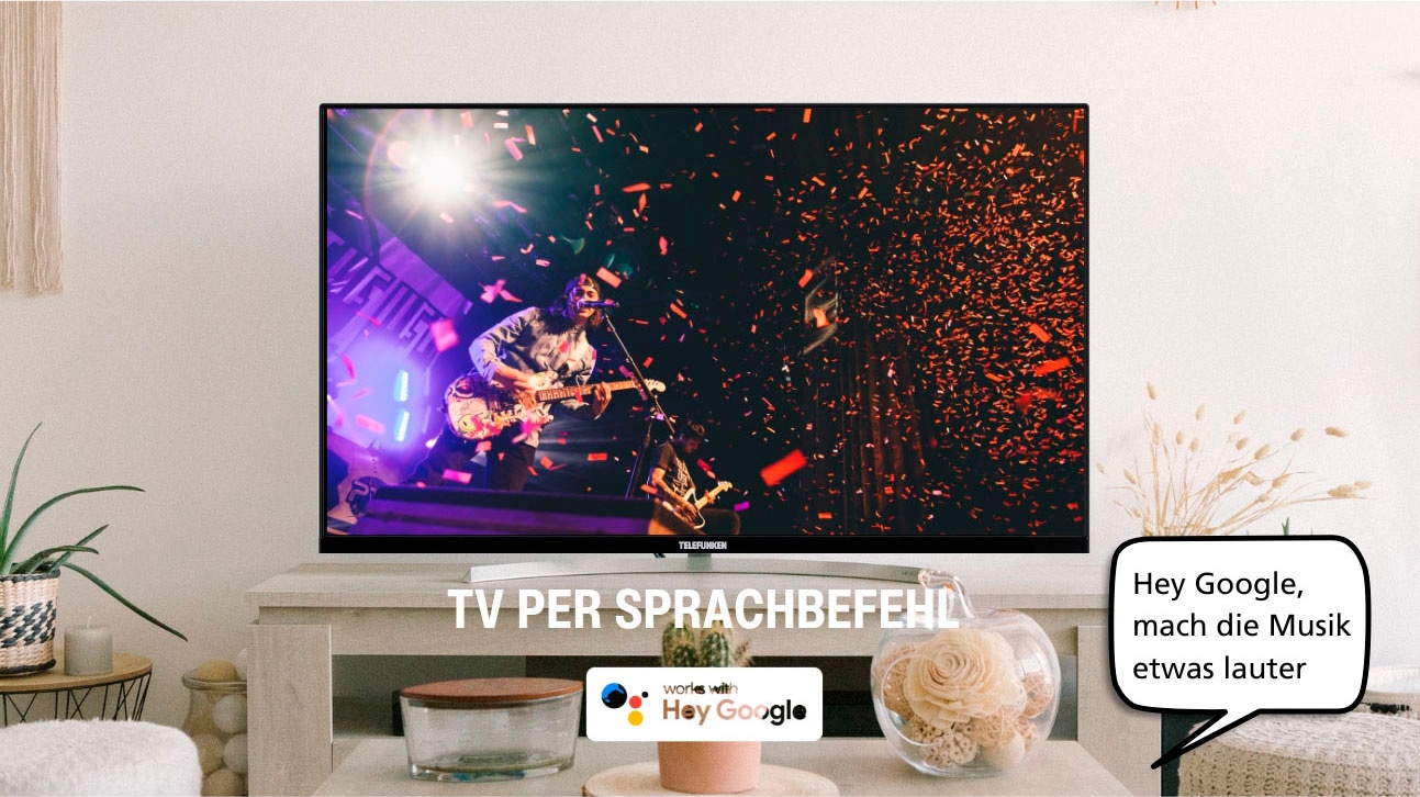 Telefunken LED-Fernseher »L24H554M1CWV« 60 cm/24 HD ready Smart-TV mit 12-Volt Anschluss