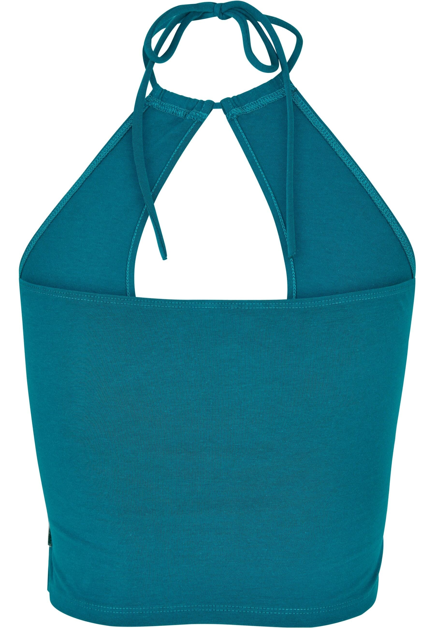 URBAN CLASSICS Muskelshirt »Urban Classics Damen Ladies Short Wraped Neckholder Top«, (1 tlg.)