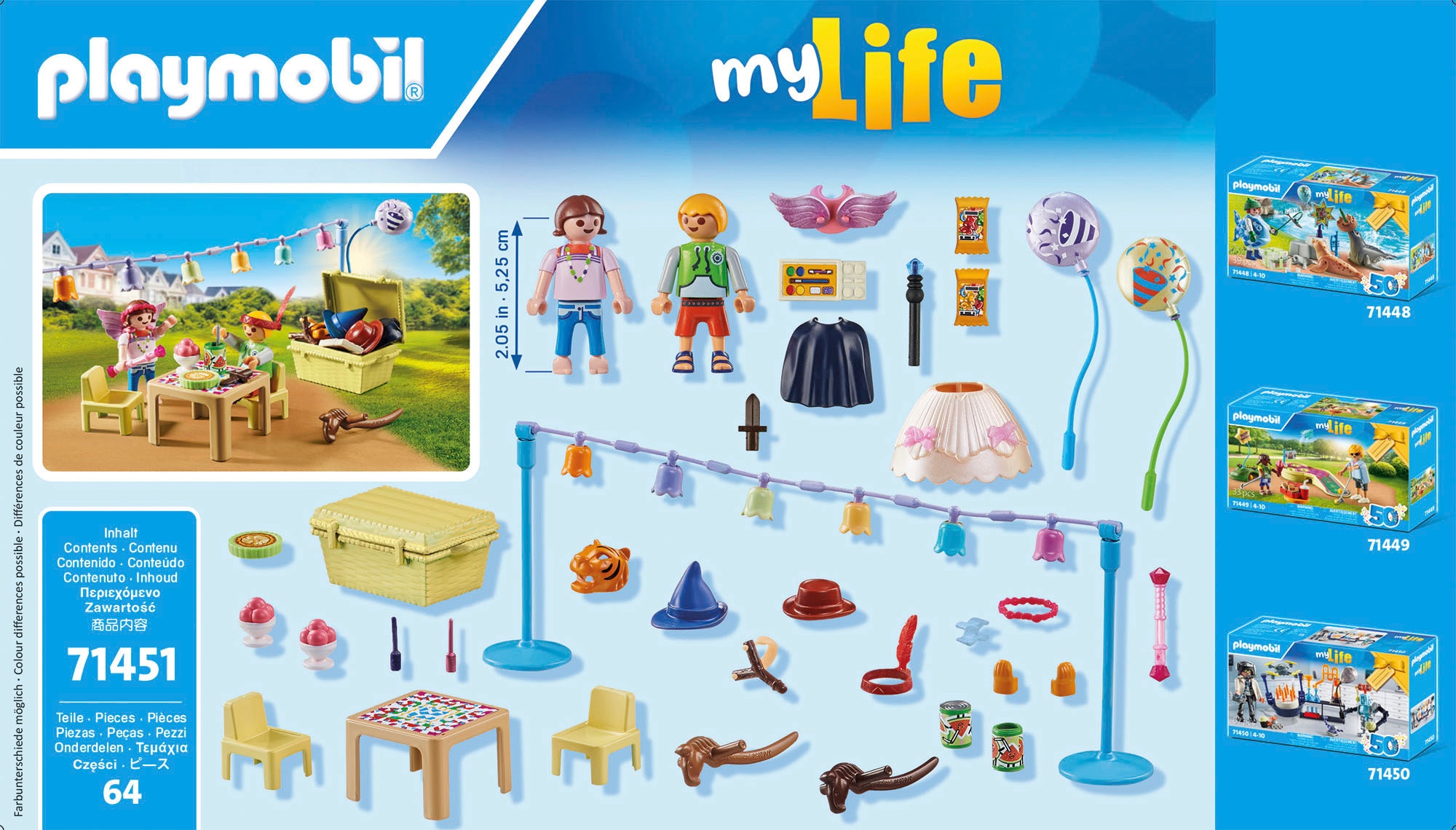 Playmobil® Konstruktions-Spielset »Kostümparty (71451), My City Life«, (64 St.), Made in Europe