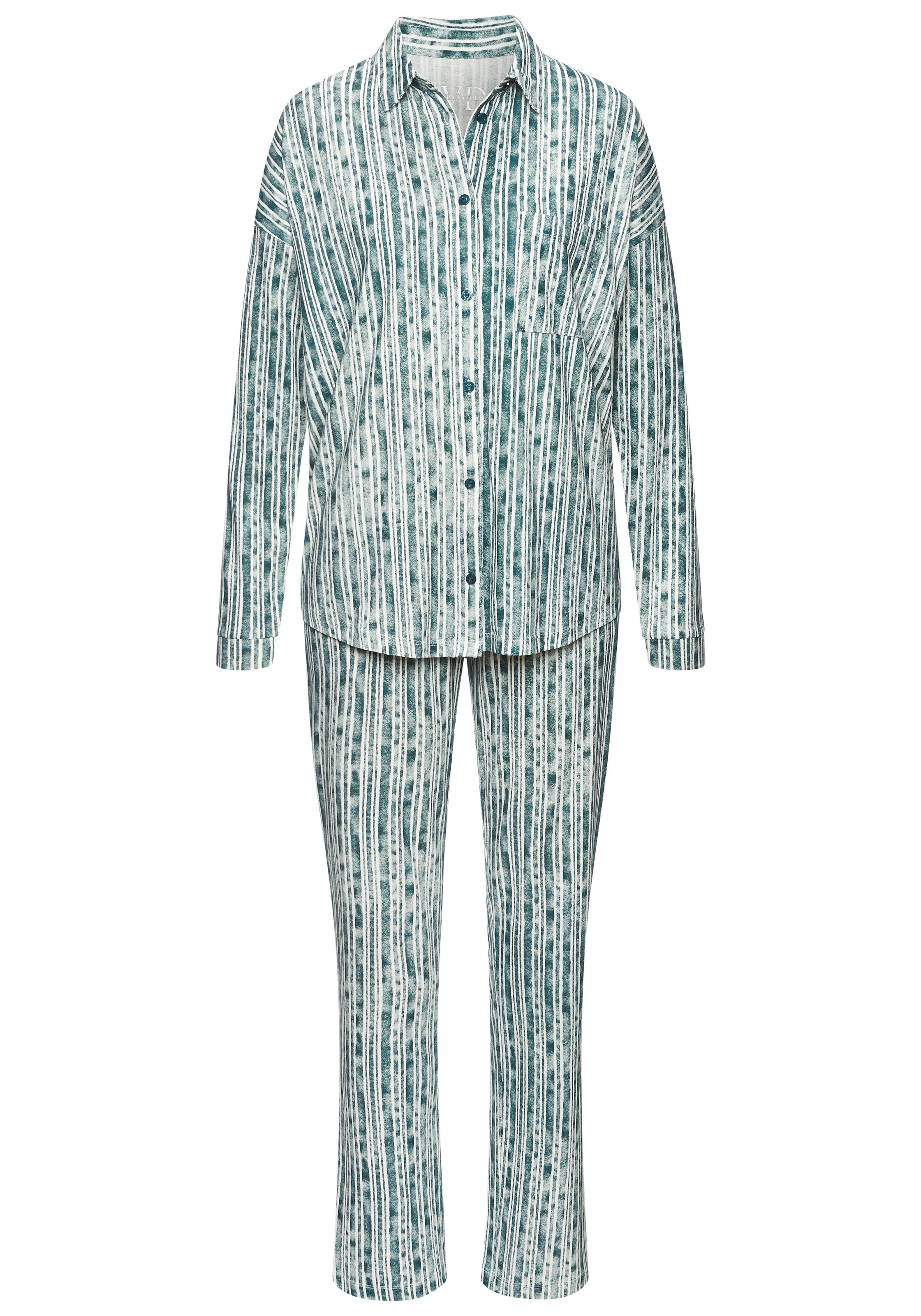 Vivance Dreams Pyjama, (2 tlg.), Mit schönem Streifenmuster günstig online kaufen