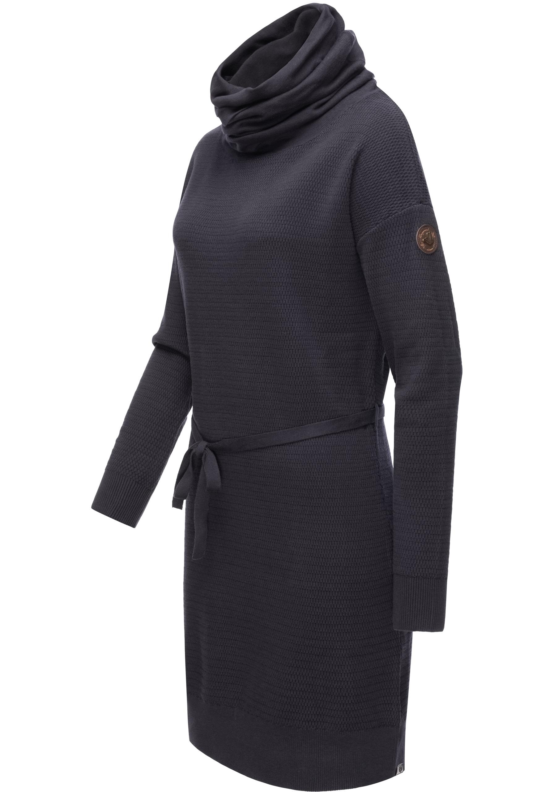 Ragwear Sweatkleid »Babett Dress Intl.«, warmes Winterkleid mit breitem Rollkragen