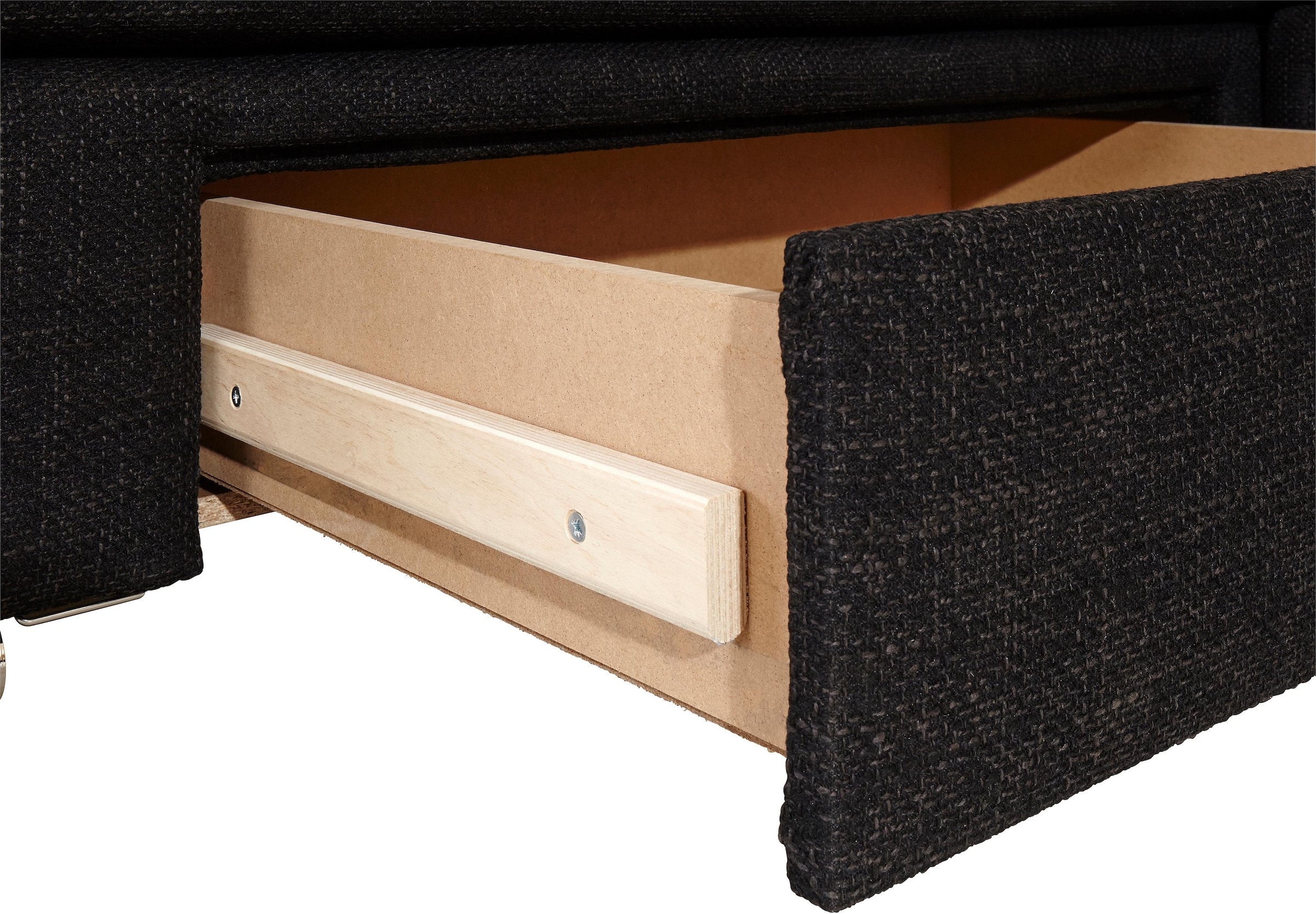 INOSIGN Ecksofa »Night & Day L-Form, B: 304 cm«, mit Bettfunktion, Bettkasten & 3 Zierkissen, Boxspringbett 164x200 cm