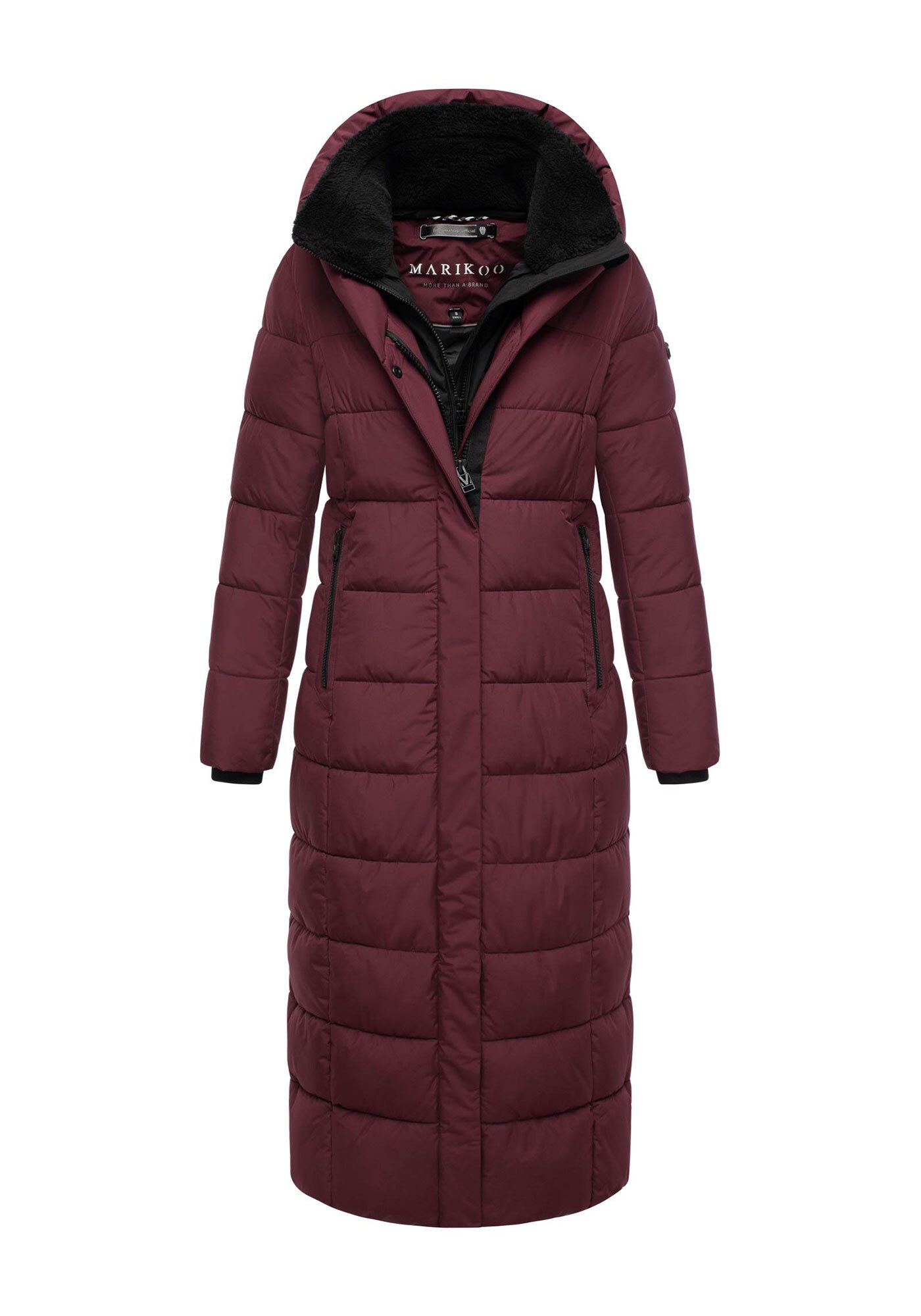 Marikoo Winterjacke »Pakoraa«, extra langer Winter Mantel mit abnehmbaren Innenteil