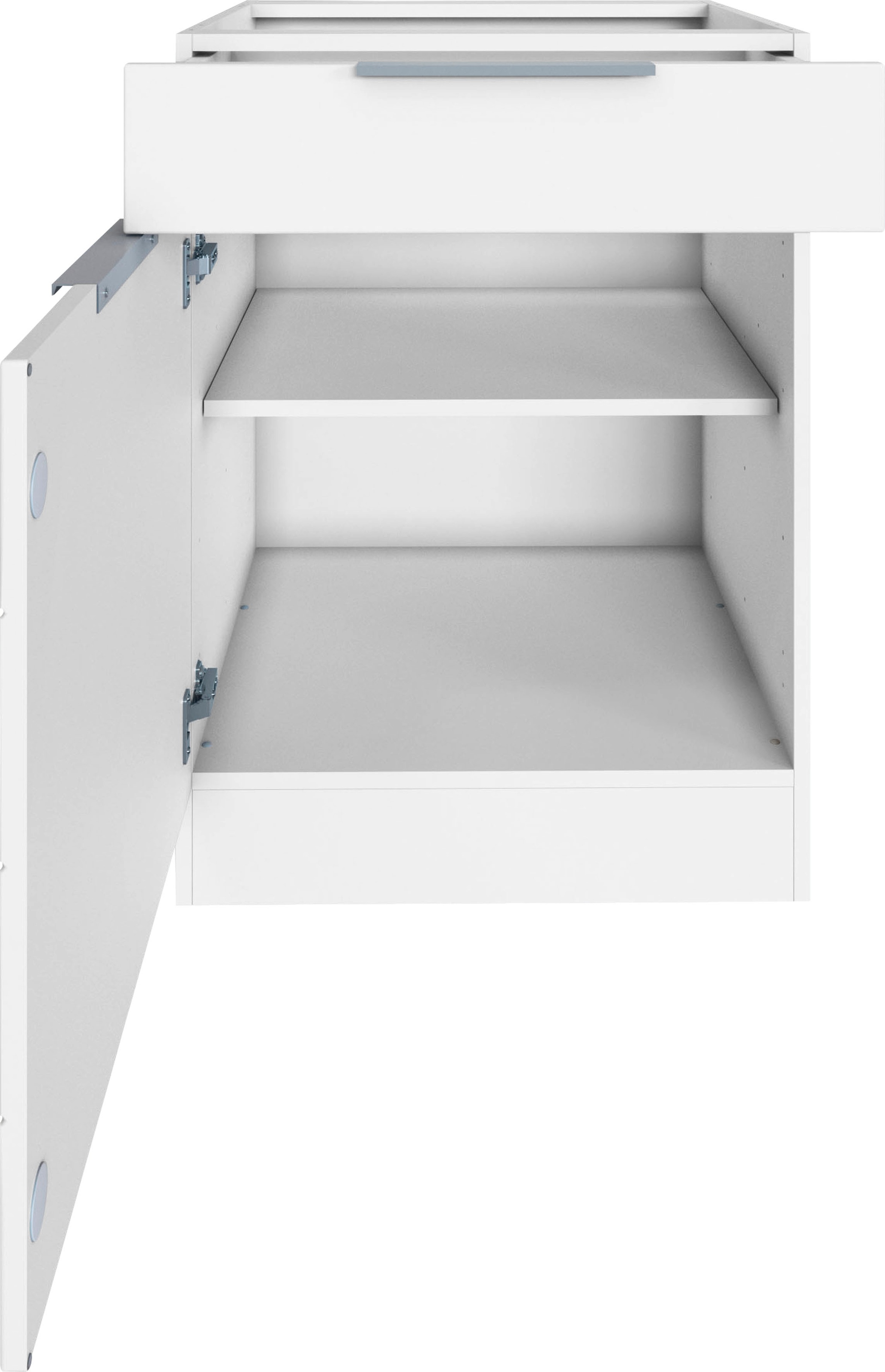 KOCHSTATION Unterschrank »KS-Luhe«, 60 cm breit, hochwertige MDF-Fronten mit waagerechter Lisene