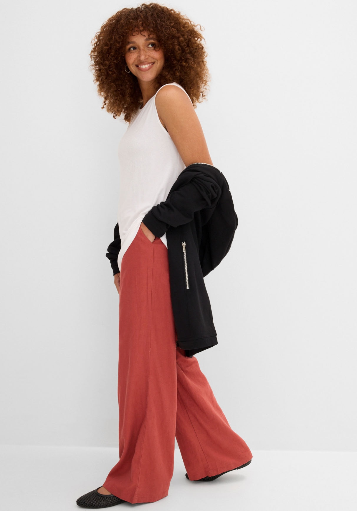 bonprix Shirttop Packung, 2 tlg. Longtop in dezenter A-Linie, ärmellos, Viskose-Jersey mit Stretch