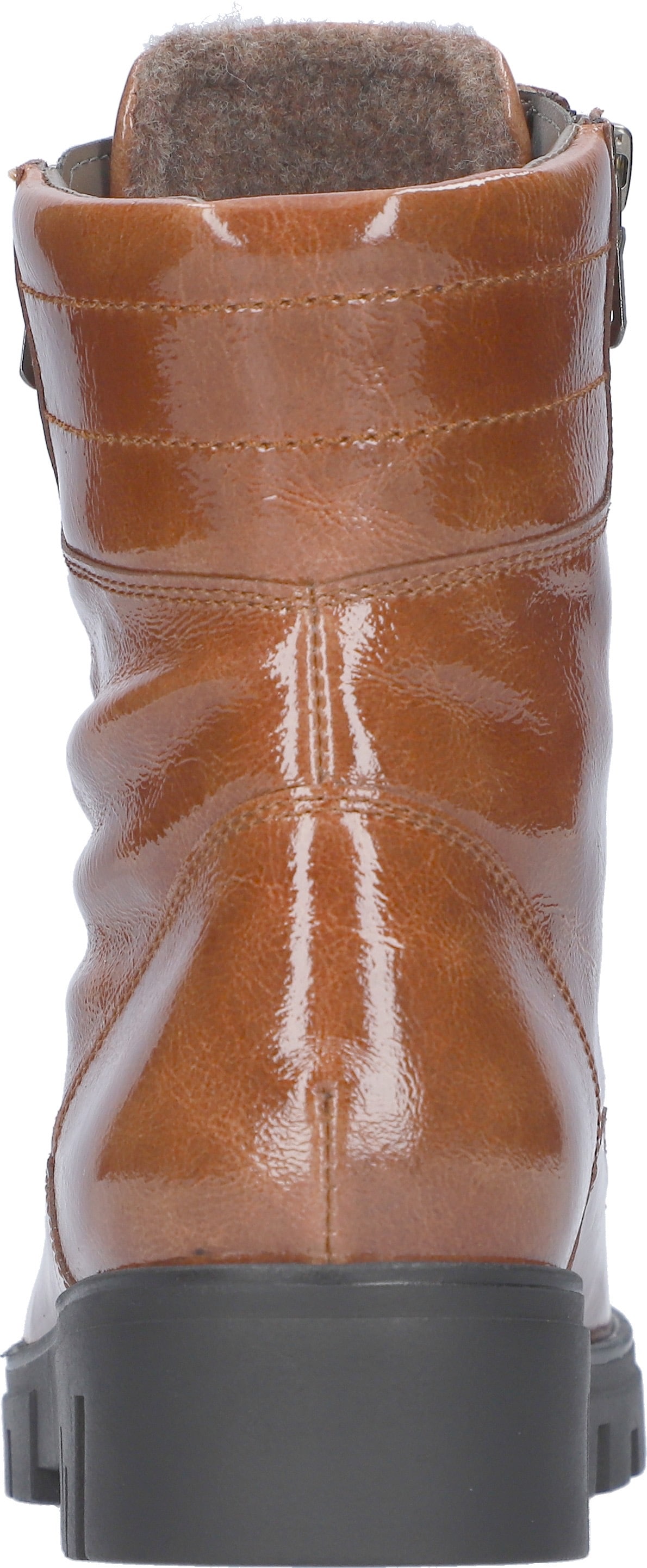 Waldläufer Schnürstiefelette »H-SERENA«, Schnürboots, Lackstiefelette, in Bequemweite G (=weit)