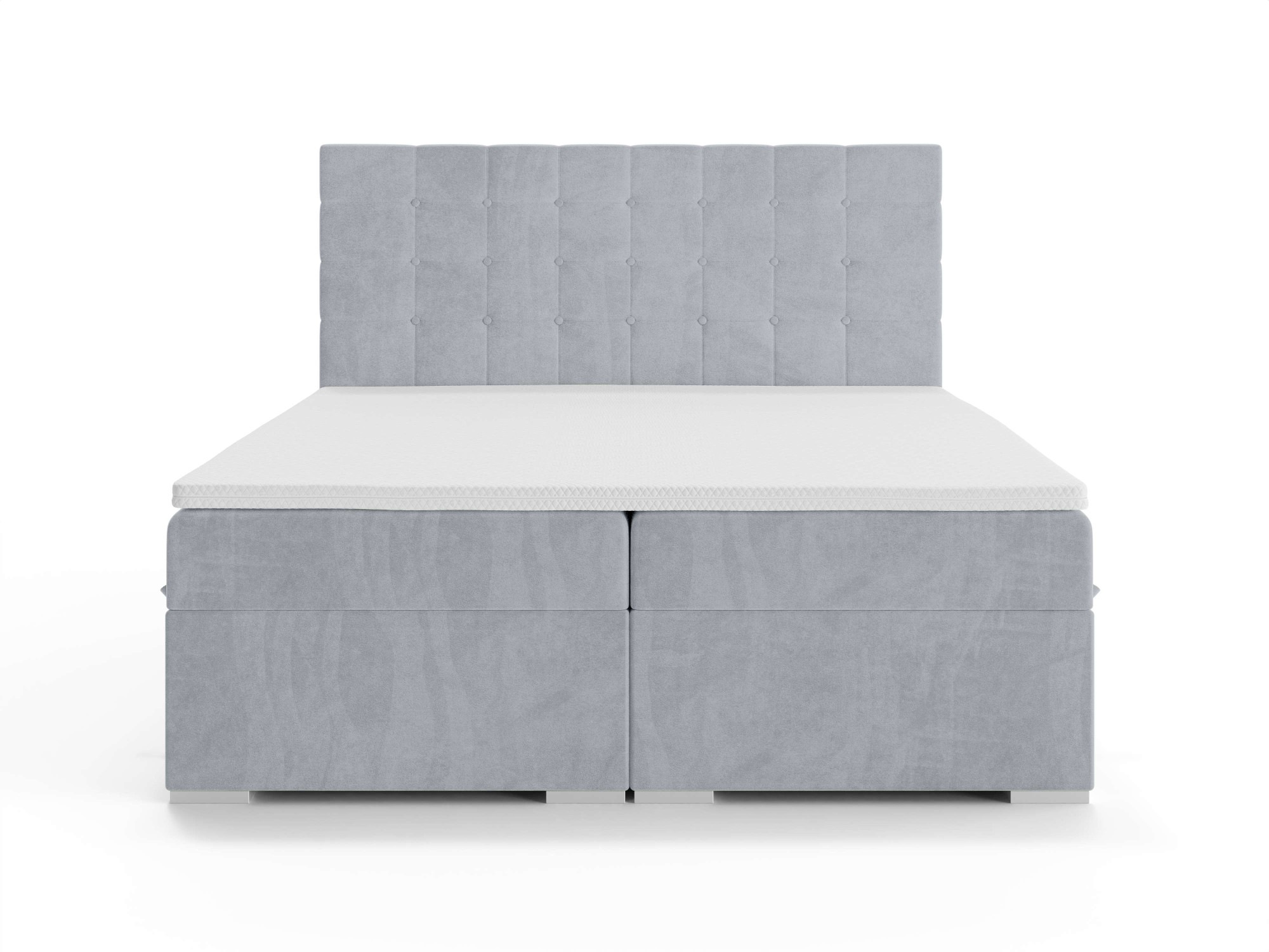 INOSIGN Polsterbett »Semla mit Matratze und Topper, in 3 Breiten (140, 160 und 180 cm)«, Boxspringbett mit Kopfteil, Bettkasten, Matratze (BFK/TFK) und Topper