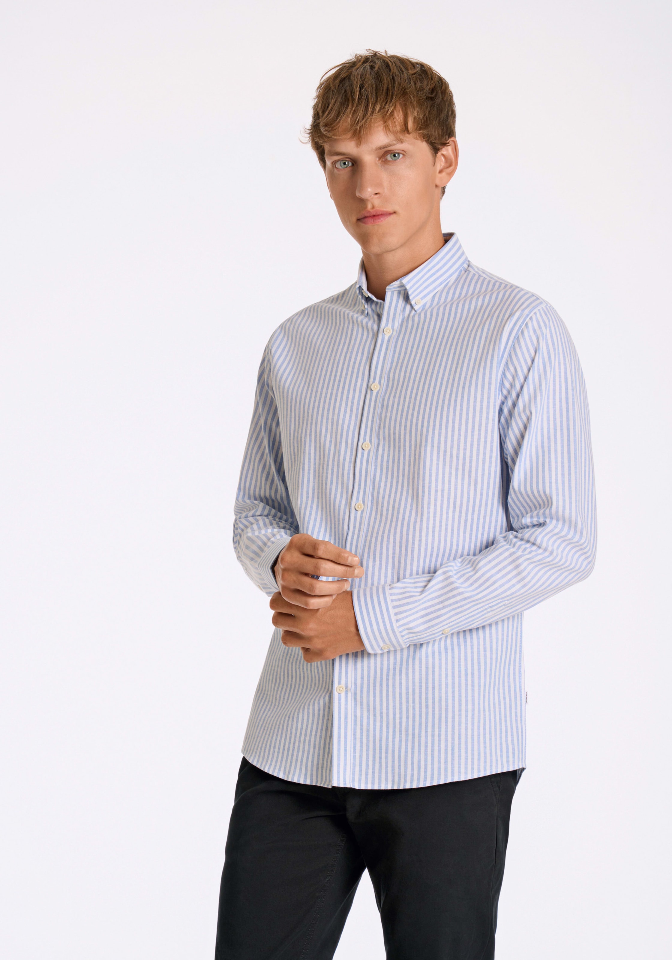 LINDBERGH Langarmhemd im Streifen-Design günstig online kaufen