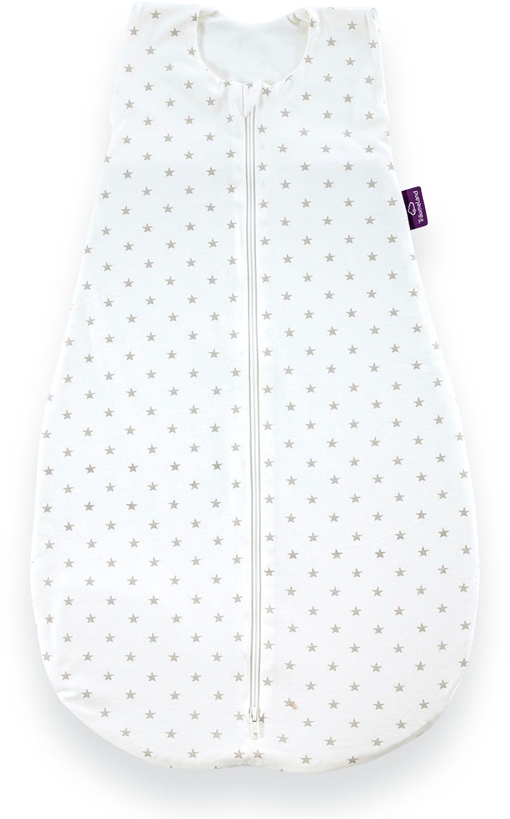 Träumeland Babyschlafsack "Sommerschlafsack LIEBMICH Baumwolle, Design Sternchen grau"