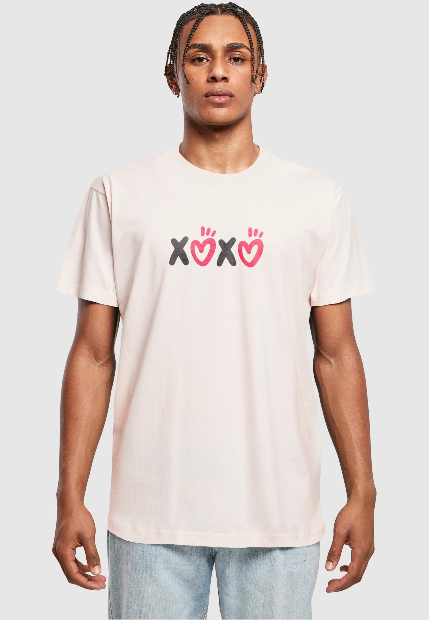 Merchcode T-Shirt »Merchcode Herren Valentines Day - XOXO T-Shirt Round Neck«, (1 tlg.)