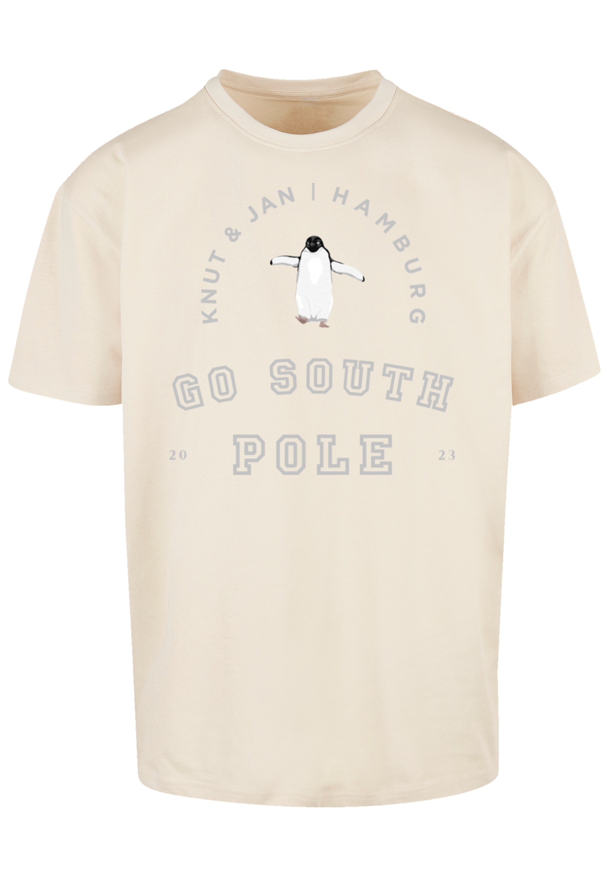 F4NT4STIC T-Shirt »Pinguin Knut & Jan Hamburg«, Print