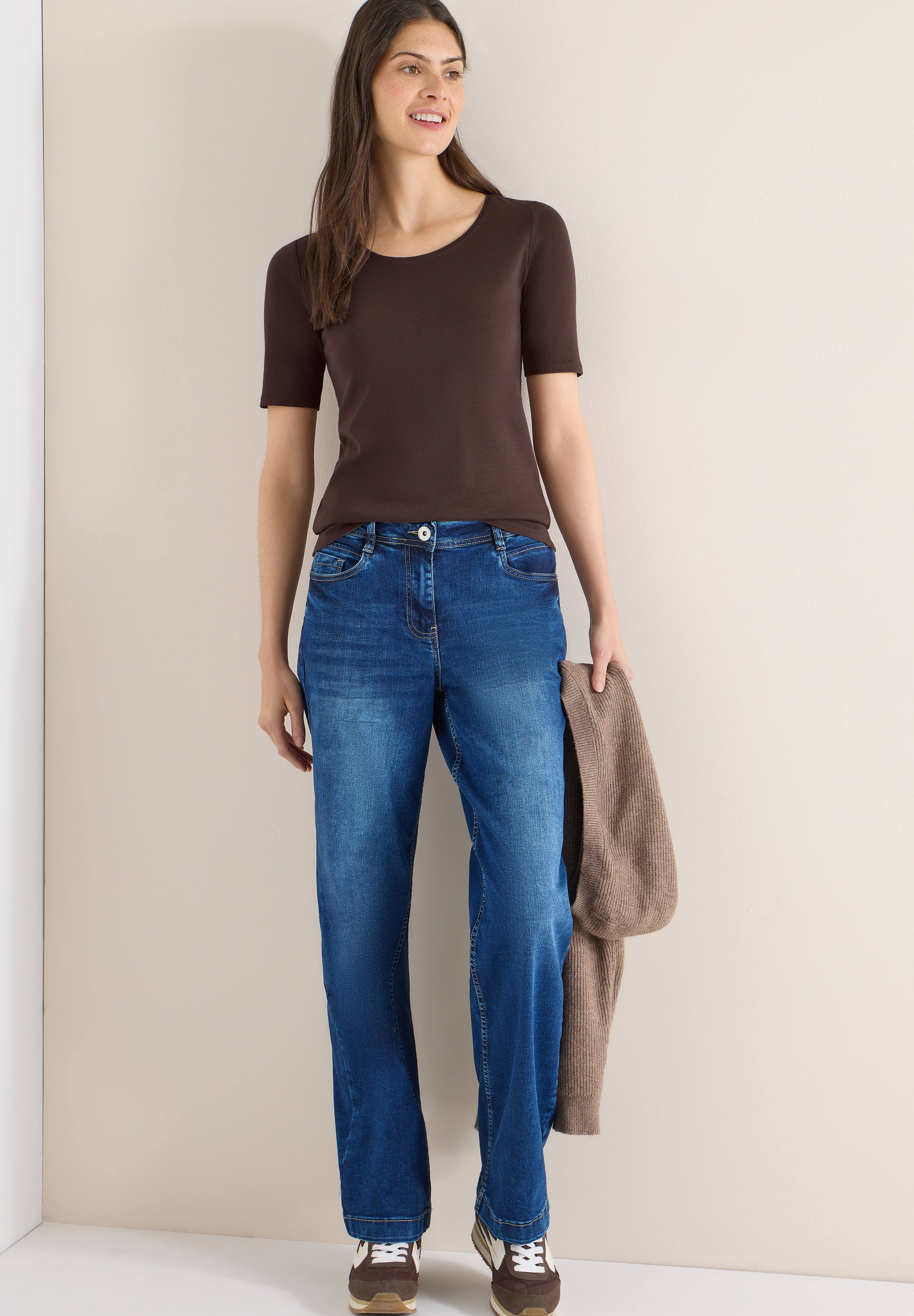 Cecil T-Shirt in Unifarbe